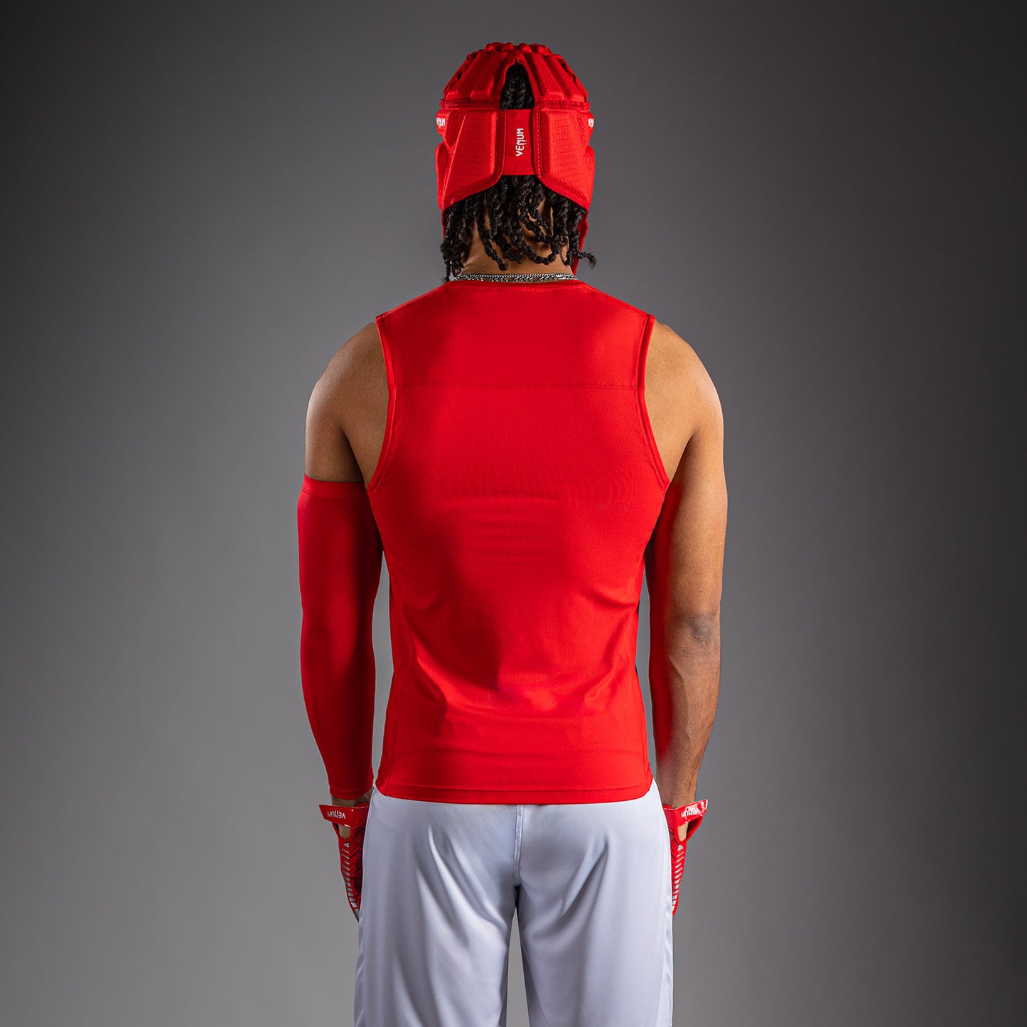 Venum Elite Football Sleeveless Compression Jersey - Red