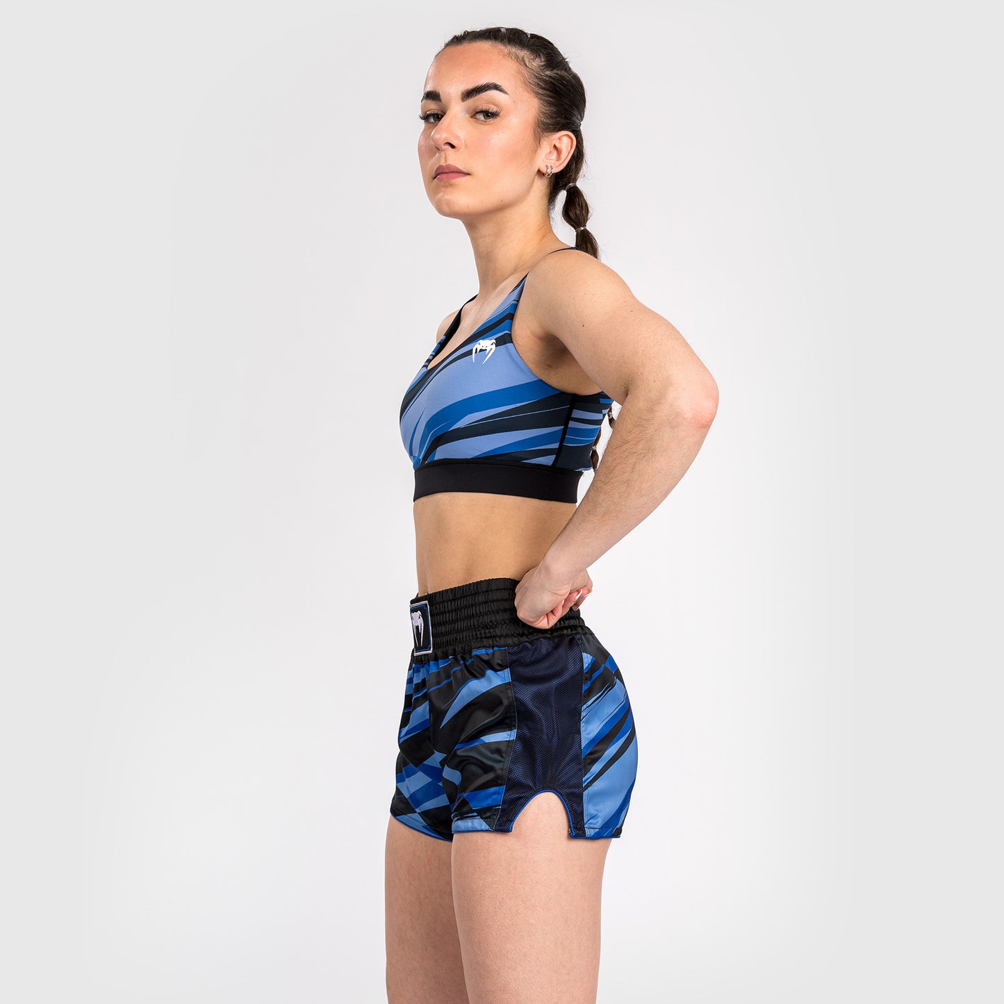 Venum Abyss Women’s Muay Thai Shorts - Shadow Blue
