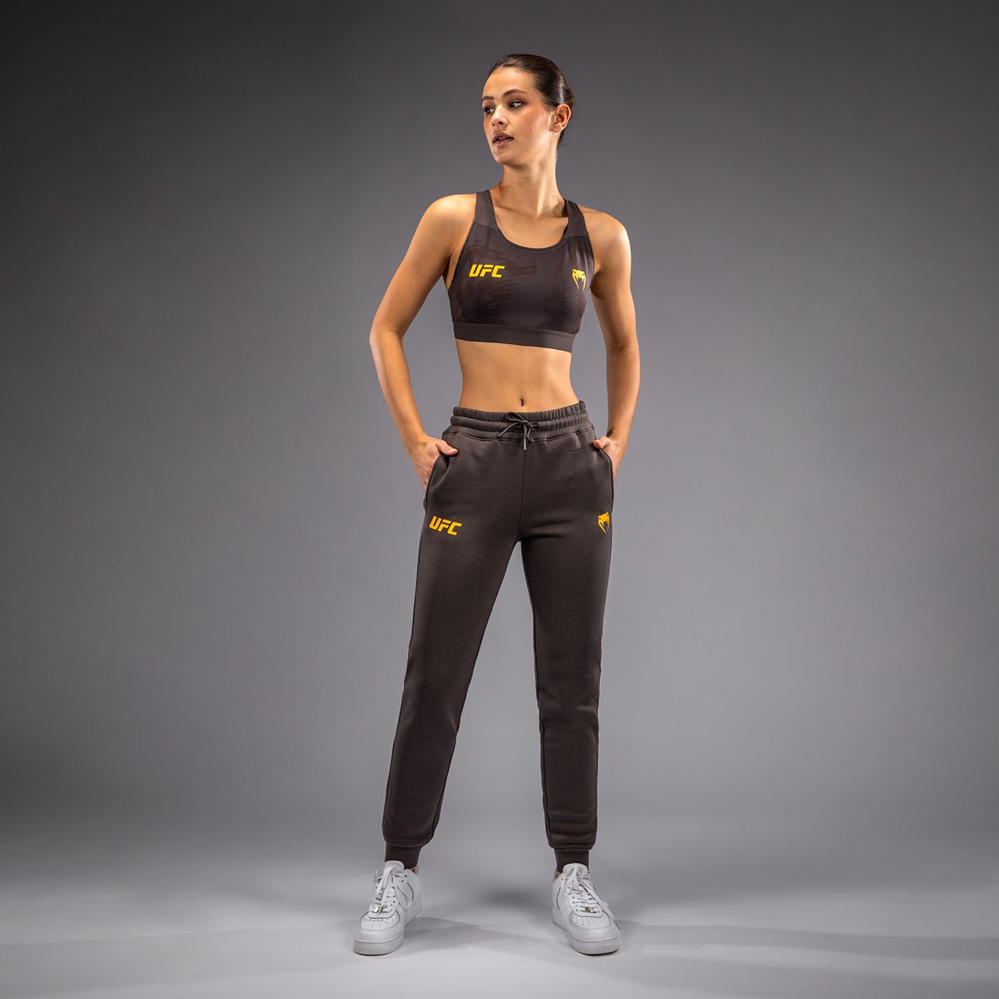 UFC Fusion by Venum Fight Week Women’s Cotton Pant - Solid Earthen Brown