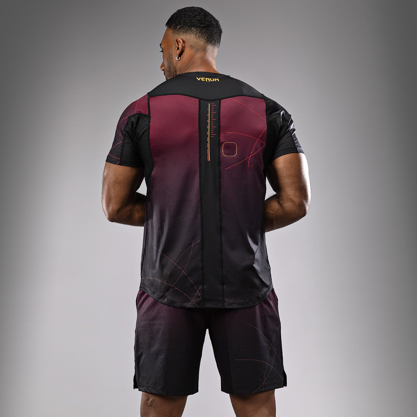 Venum Tactical XT Dry tech T-shirt - Black/Burgundy/Gold