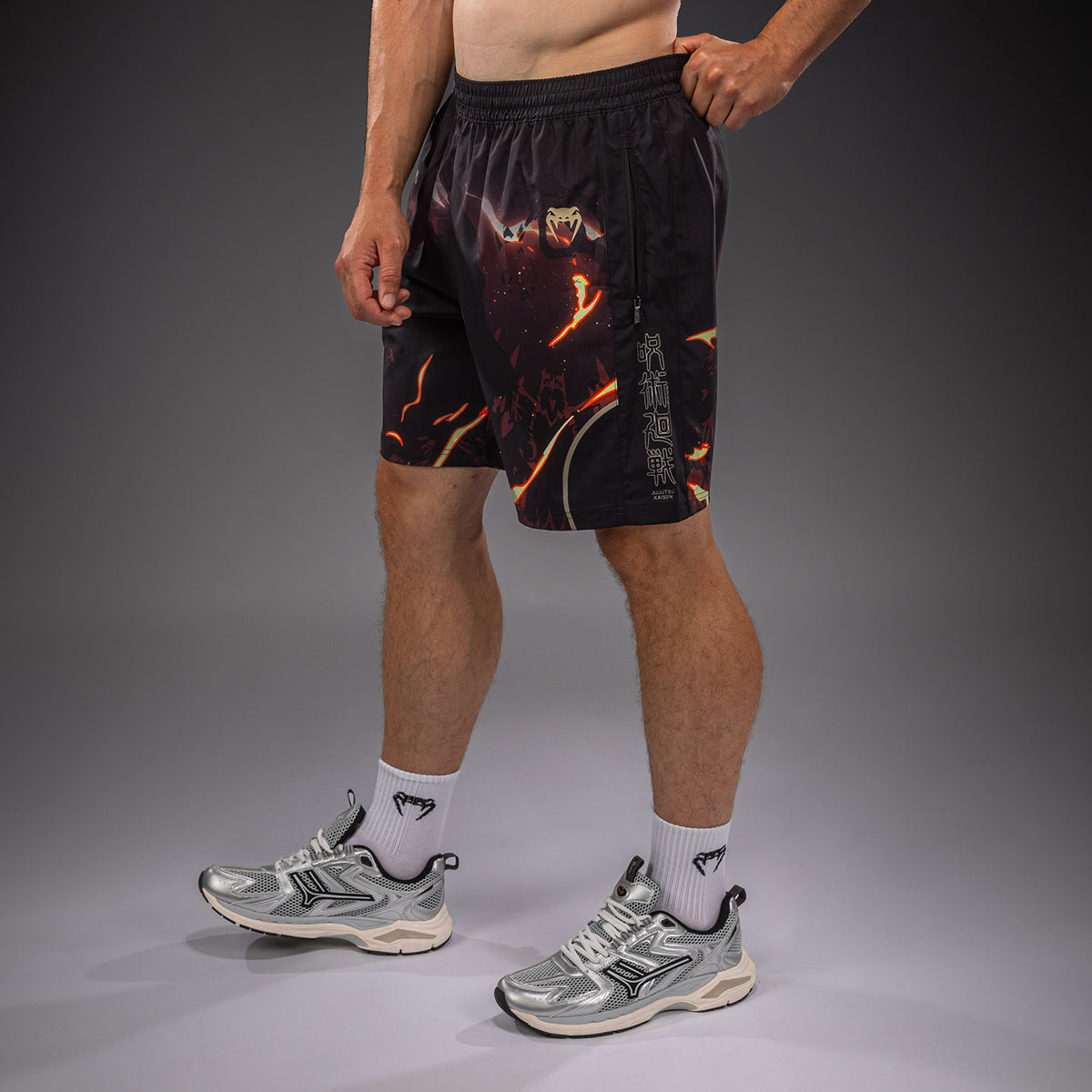 Jujutsu Kaisen x Venum Sukuna Training Shorts - Black/Beige