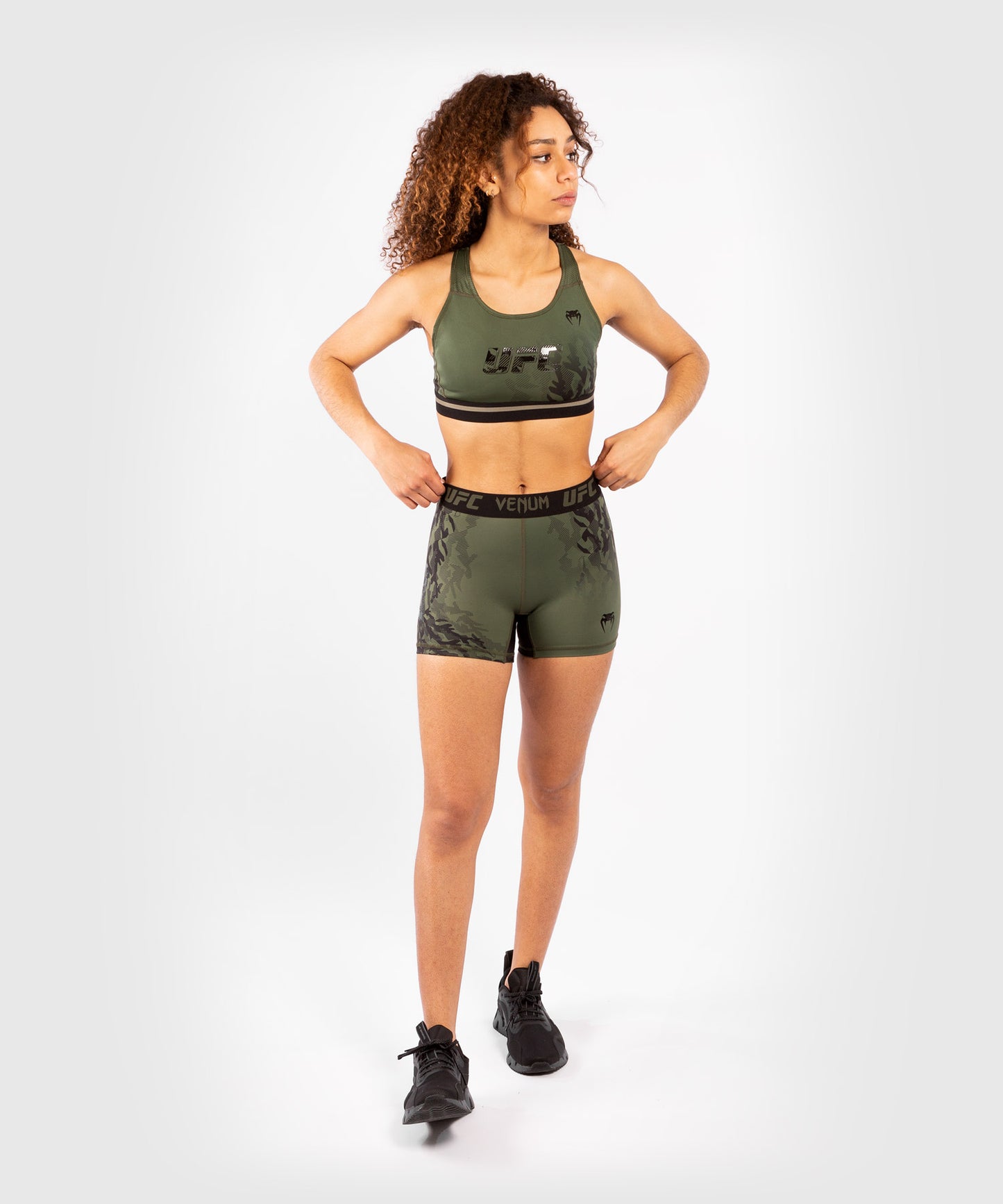 UFC Venum Authentic Fight Week Women's Sport Bra - Khaki