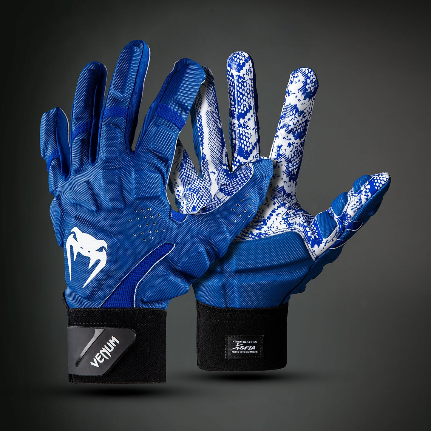 ROYAL BLUE/WHITE Venum Elite Xtp Football Gloves