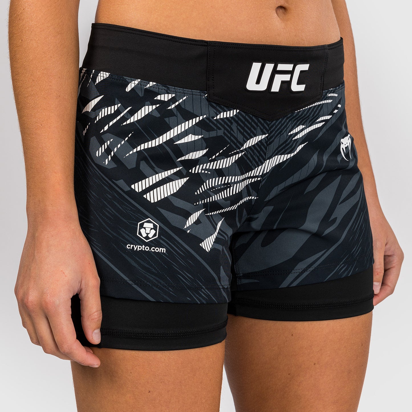 UFC Fusion by Venum Personalized Authentic Fight Night Women's Fight Short - Black