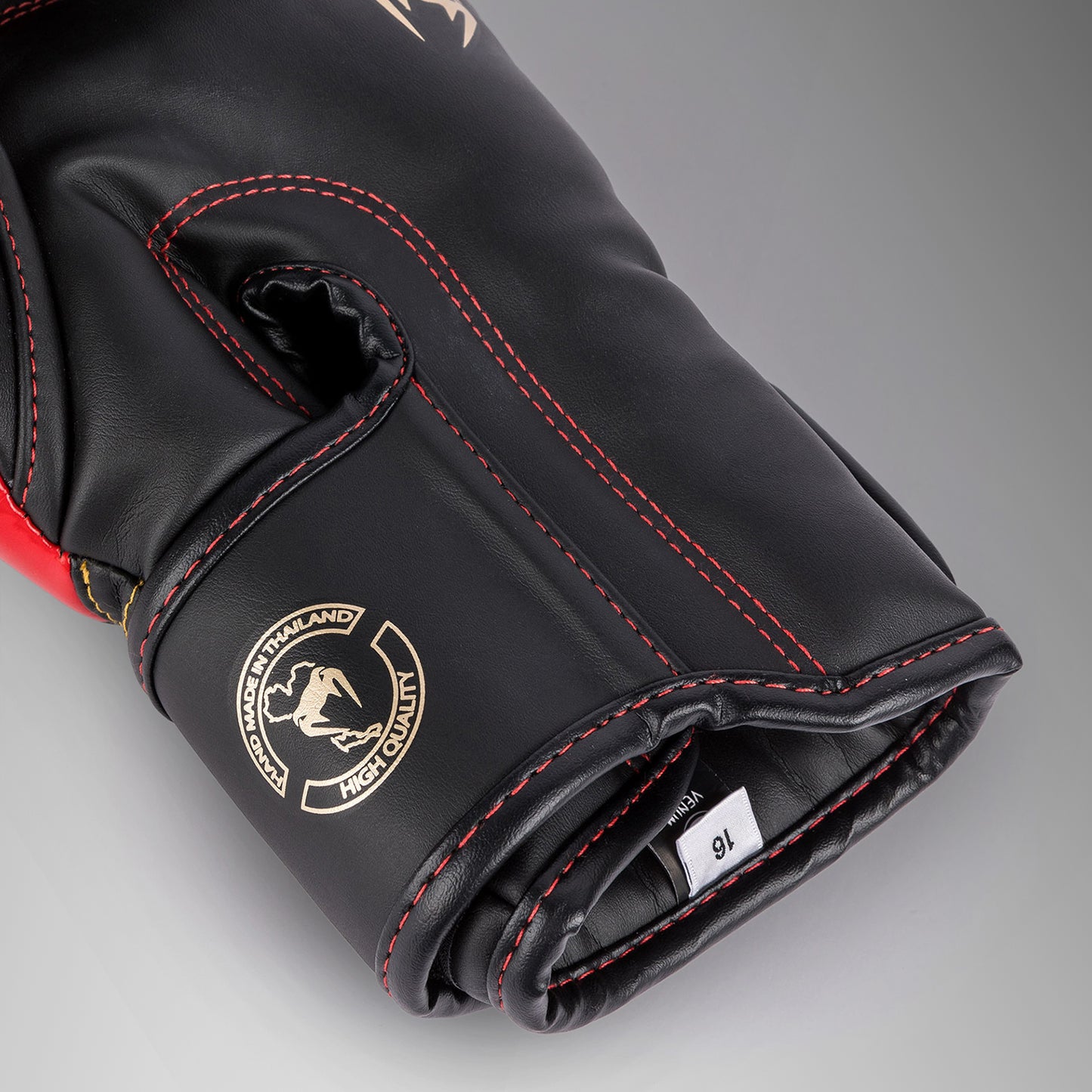 Venum Elite Boxing Gloves - Black/Gold/Red