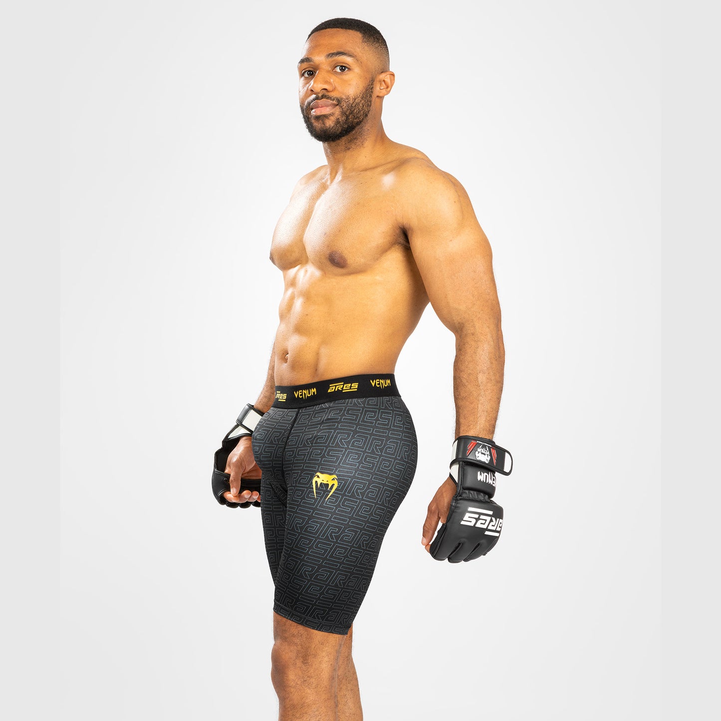 Venum x Ares Men’s Vale Tudo Shorts - Black/Gold