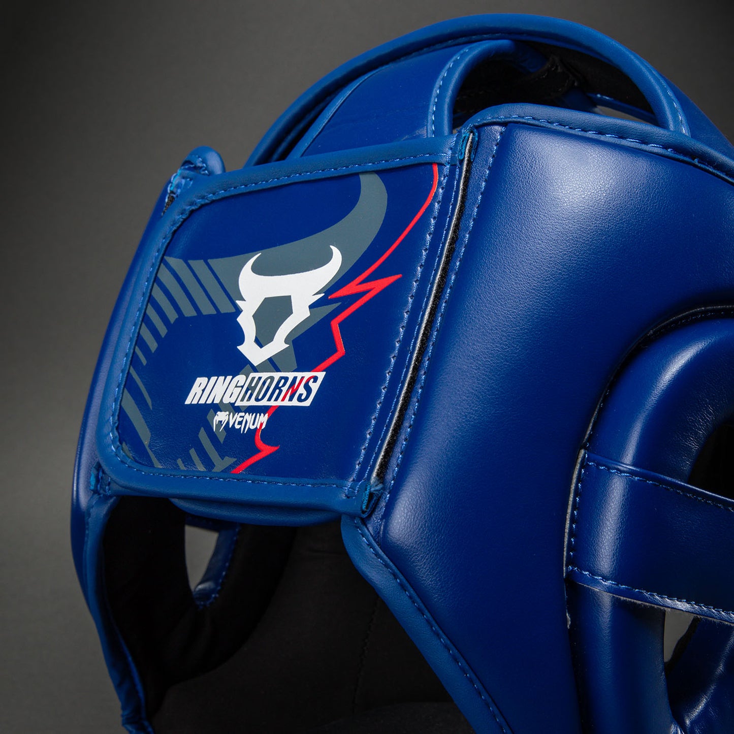 Ringhorns Charger by Venum Headgear - Navy Blue/Red