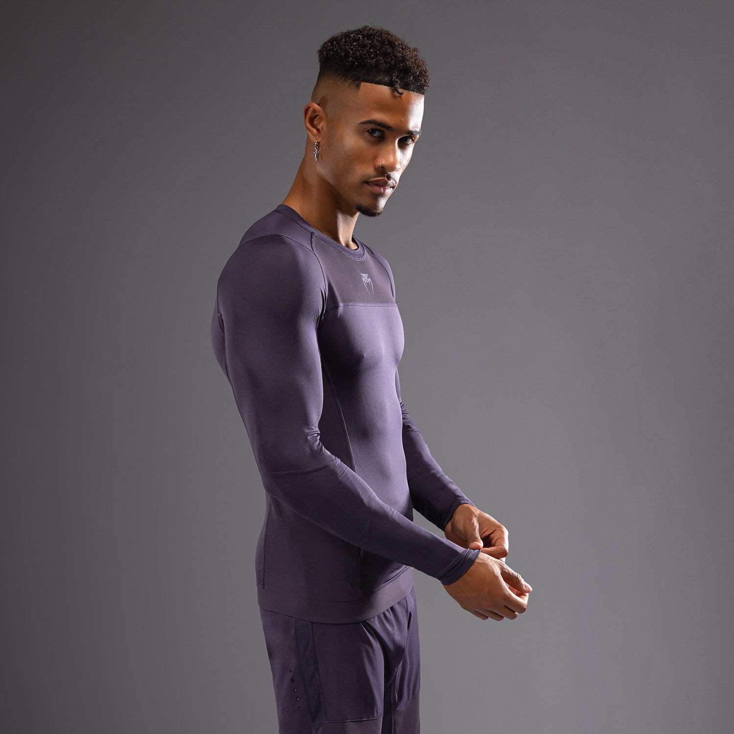 Venum G-Fit Air Men's Long Sleeve Rashguard - Deep Purple