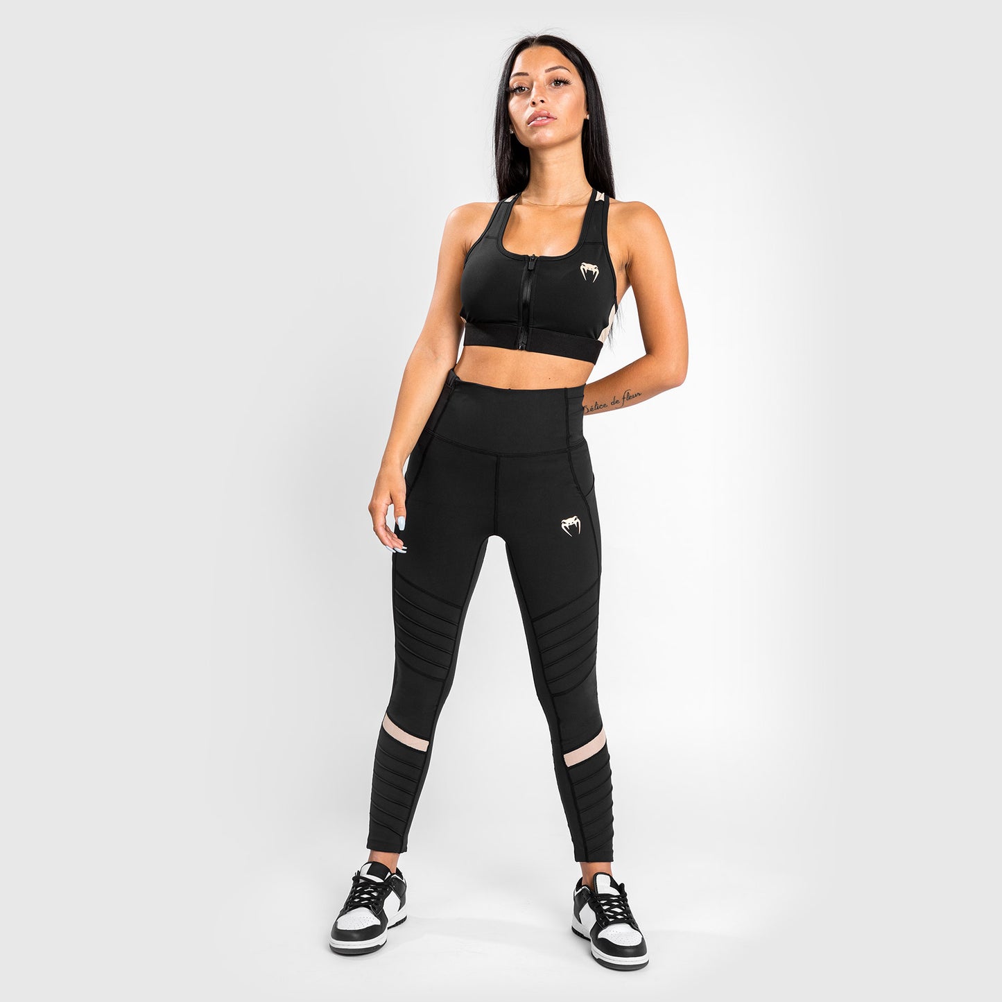 Venum Moto Leggings 7/8 - For Women - Black/Sand