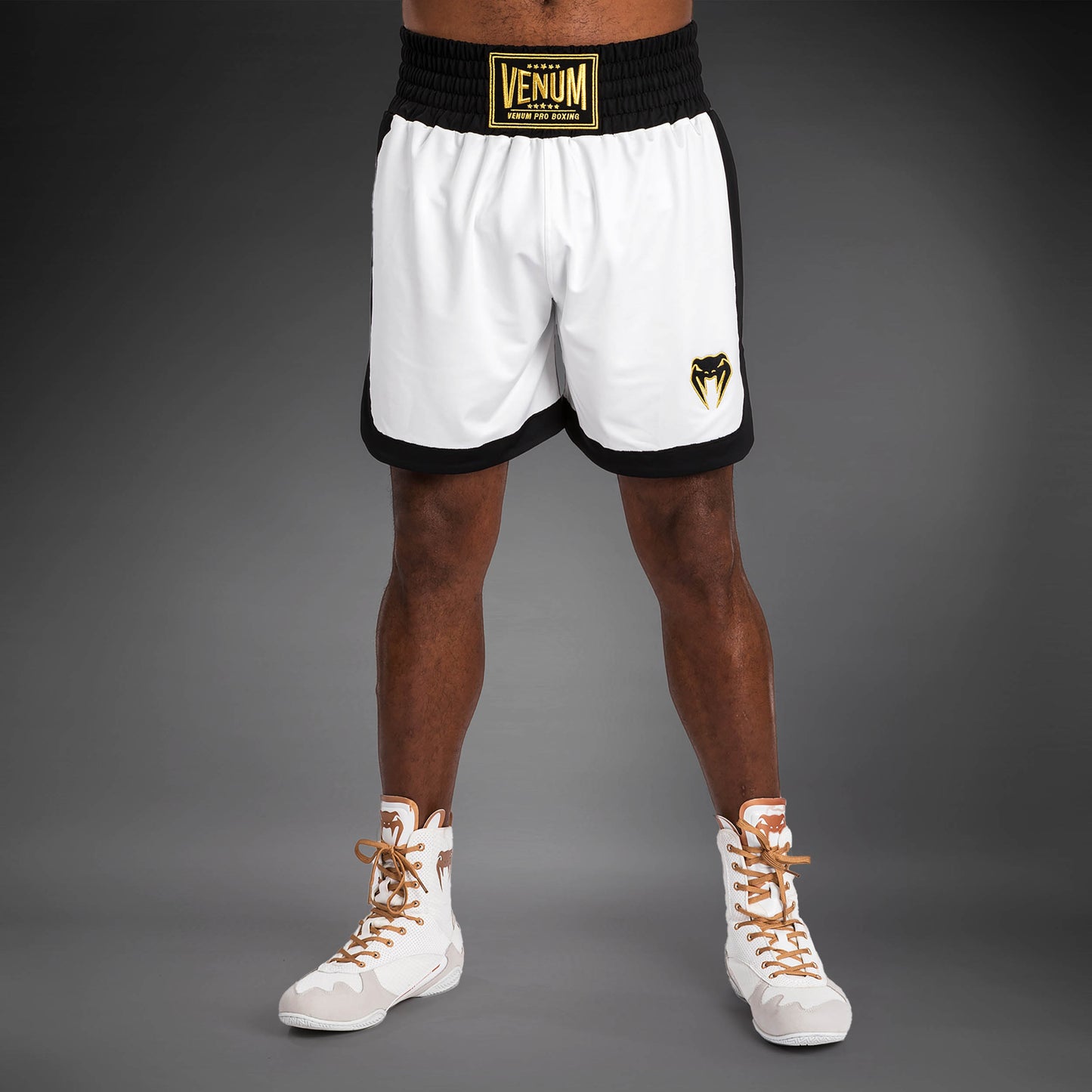 Venum Classic Boxing Shorts - White/Black