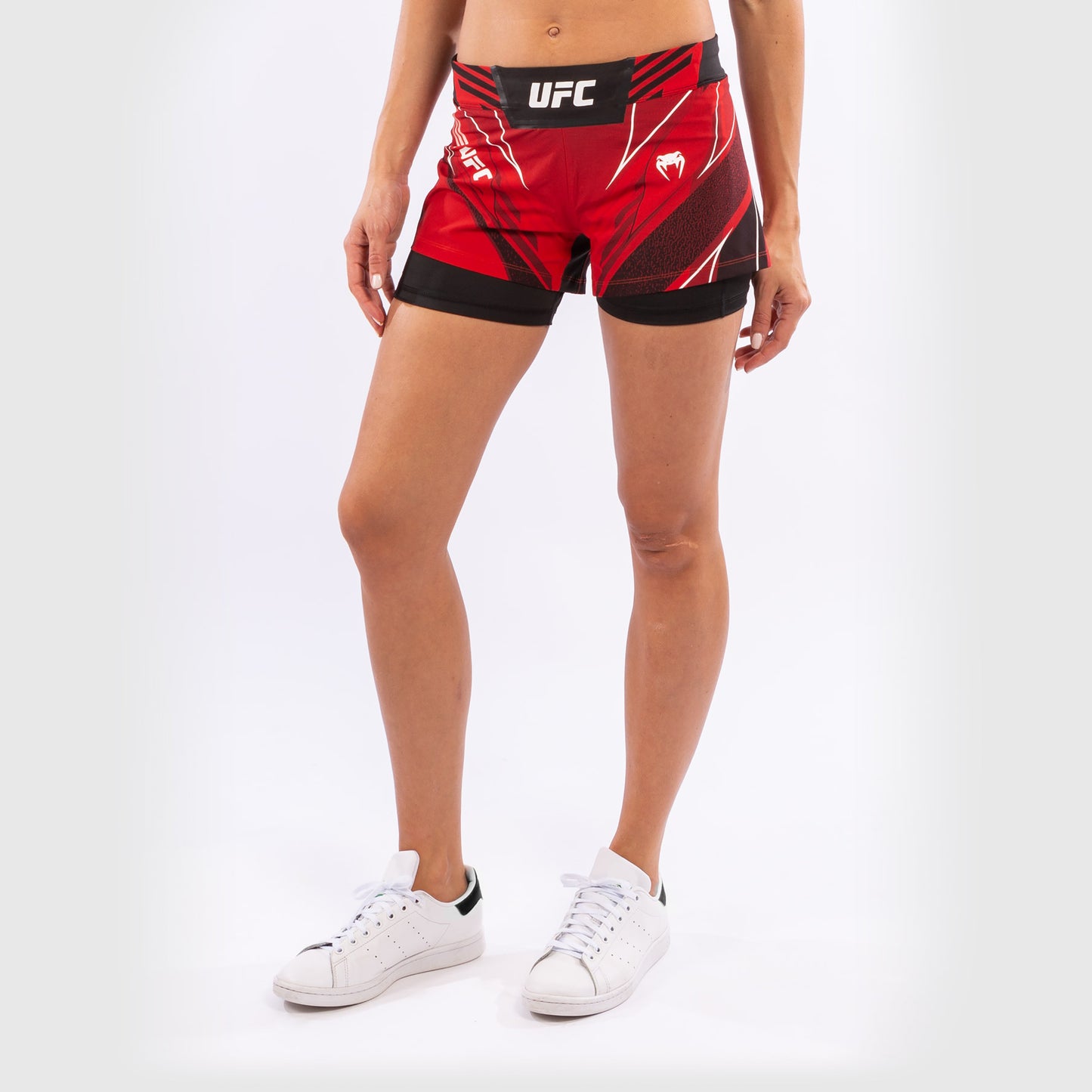 UFC Venum Authentic Fight Night Women's Shorts - Short Fit - Red
