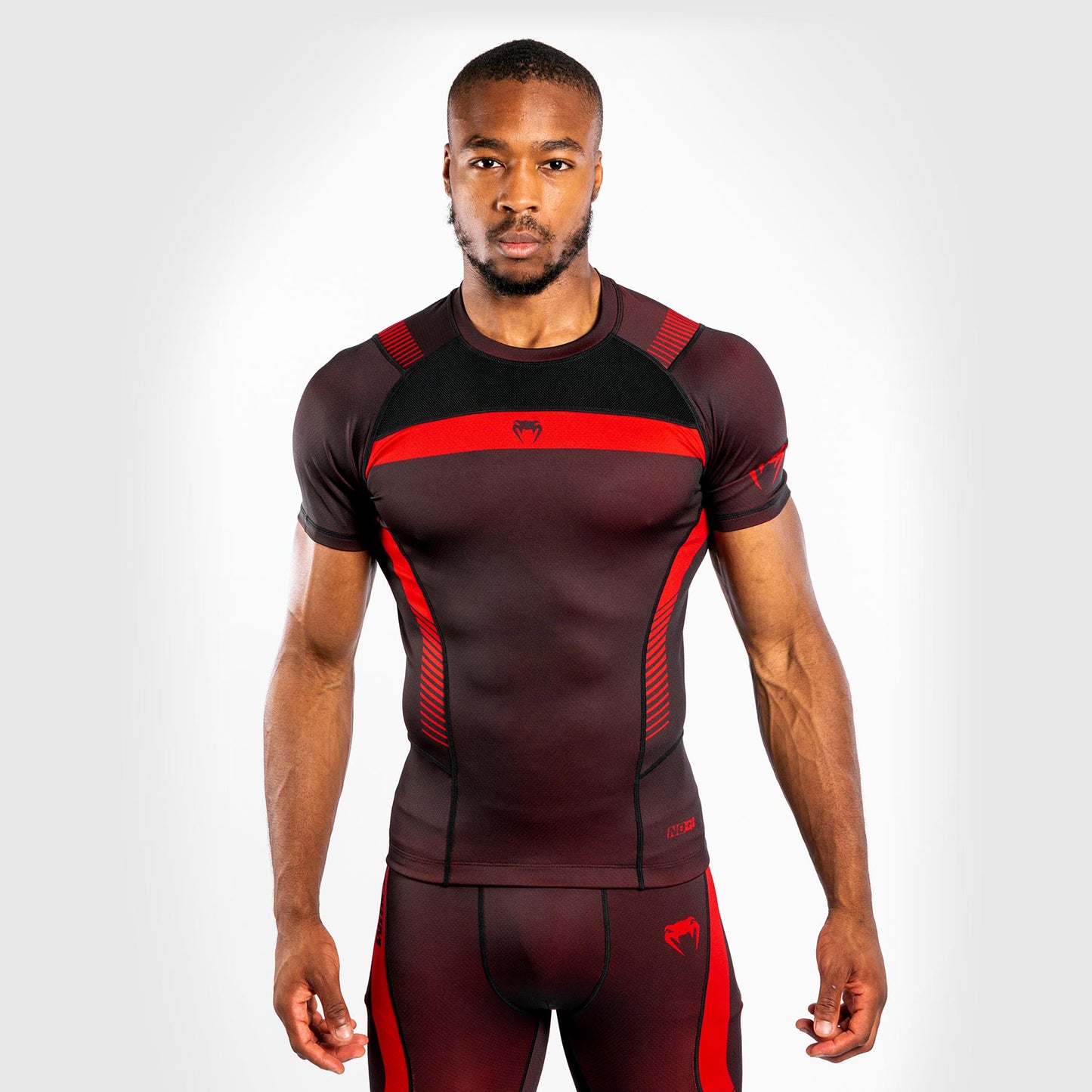 Venum NoGi 3.0 Rashguard - Short Sleeves - Black/Red