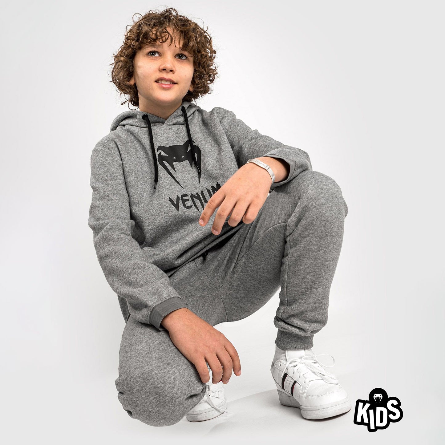 Venum Classic Hoodie - For Kids - Light Heather Grey