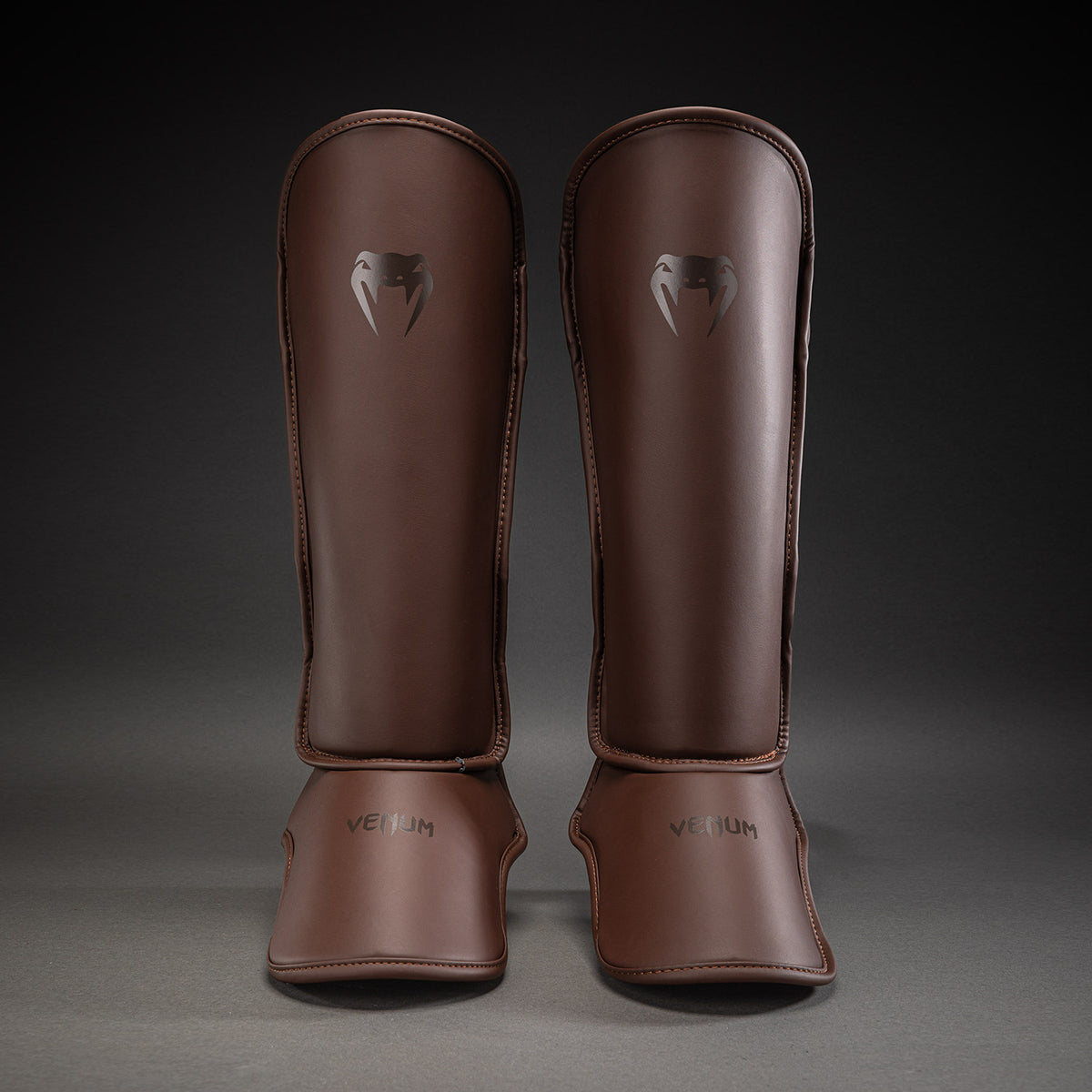 Venum Contender 1.5 Shin Guards - Dark Brown
