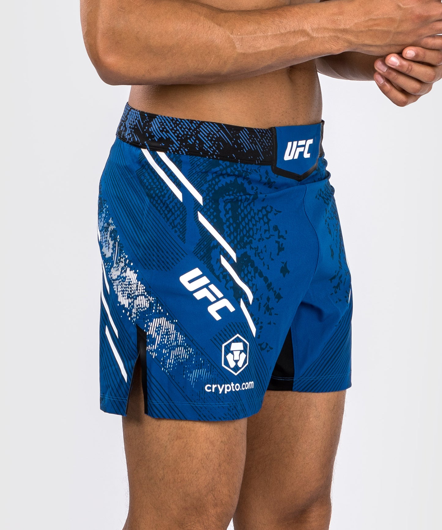 UFC Adrenaline by Venum Personalized Authentic Fight Night Men's Fight Short - Short Fit - Blue