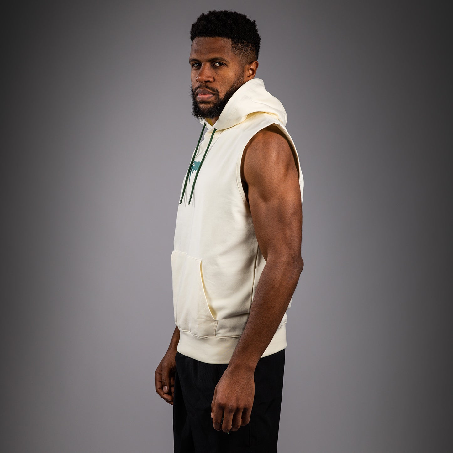 Venum Sparring Sleeveless Hoodies - Vanilla
