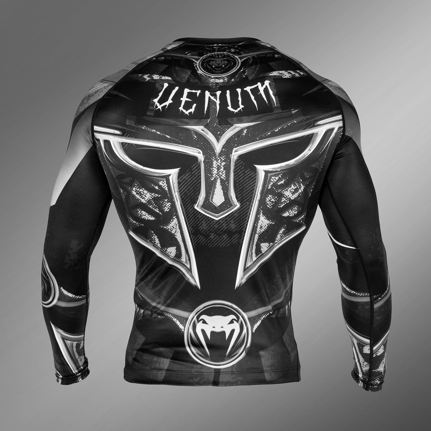Venum Gladiator 3.0 Rashguard - Long Sleeves - Black/White
