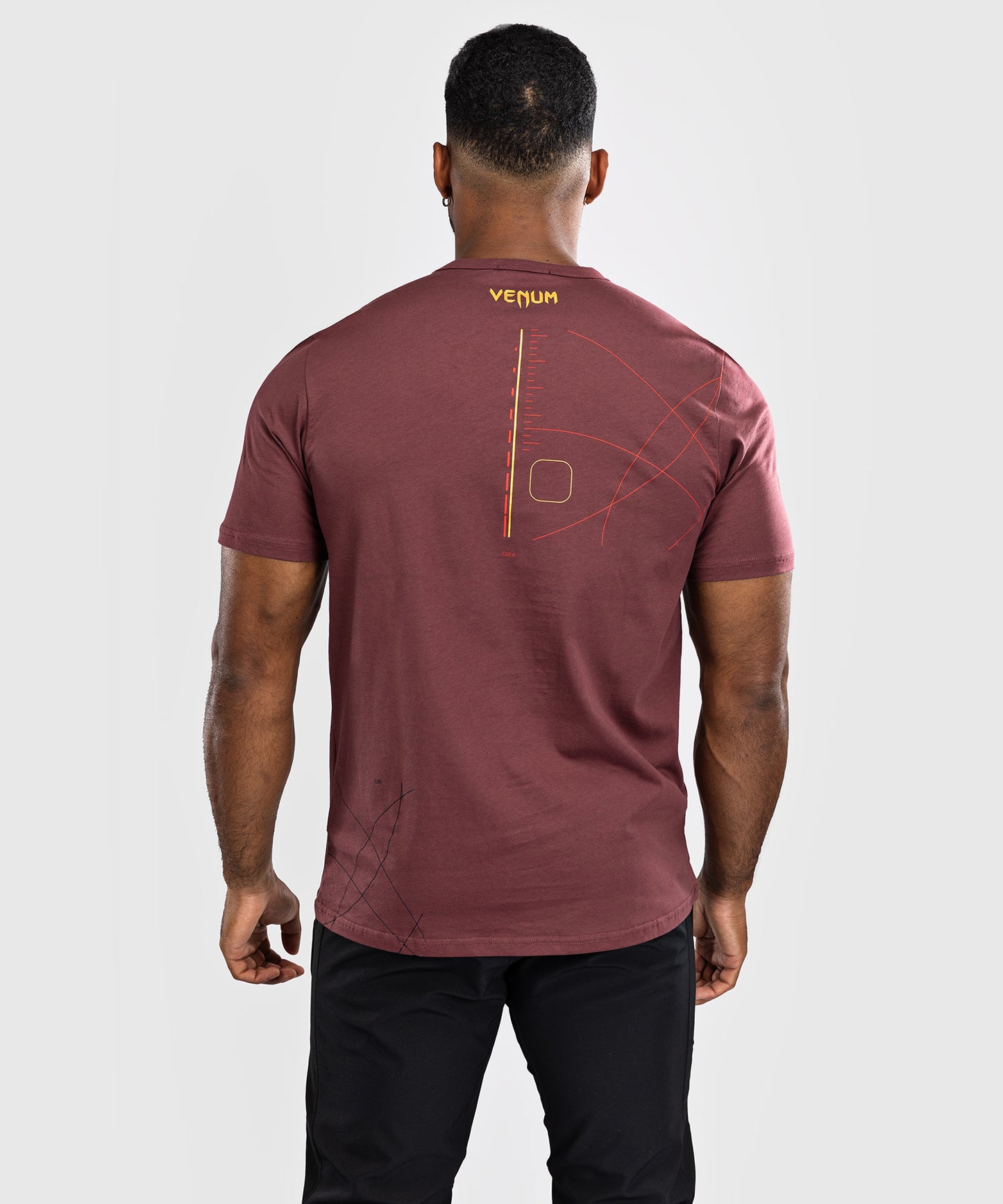 Venum Tactical XT T-shirt- Black/Burgundy/Gold