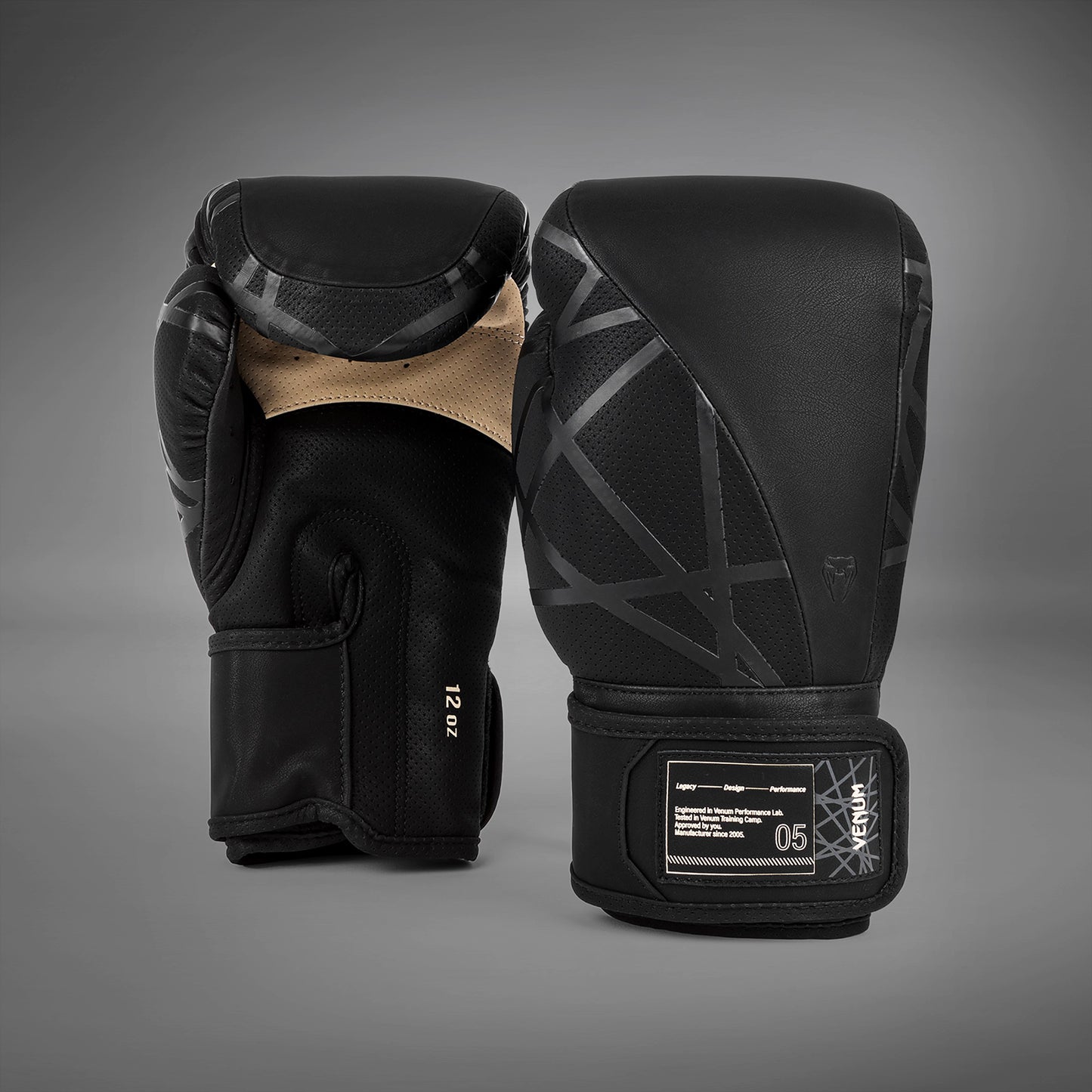 Venum Tecmo 2.0 Boxing Gloves - Black