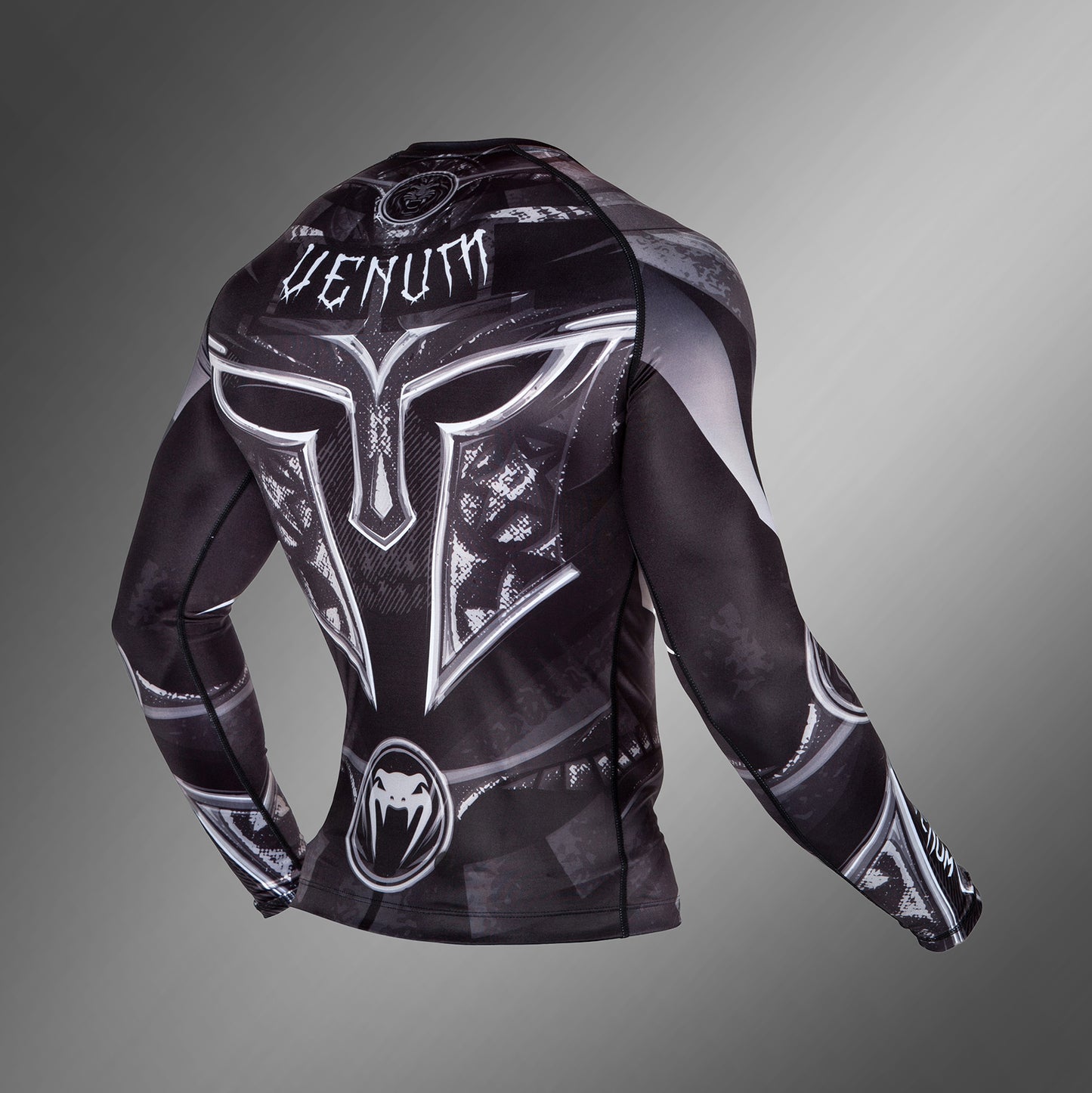 Venum Gladiator 3.0 Rashguard - Long Sleeves - Black/White