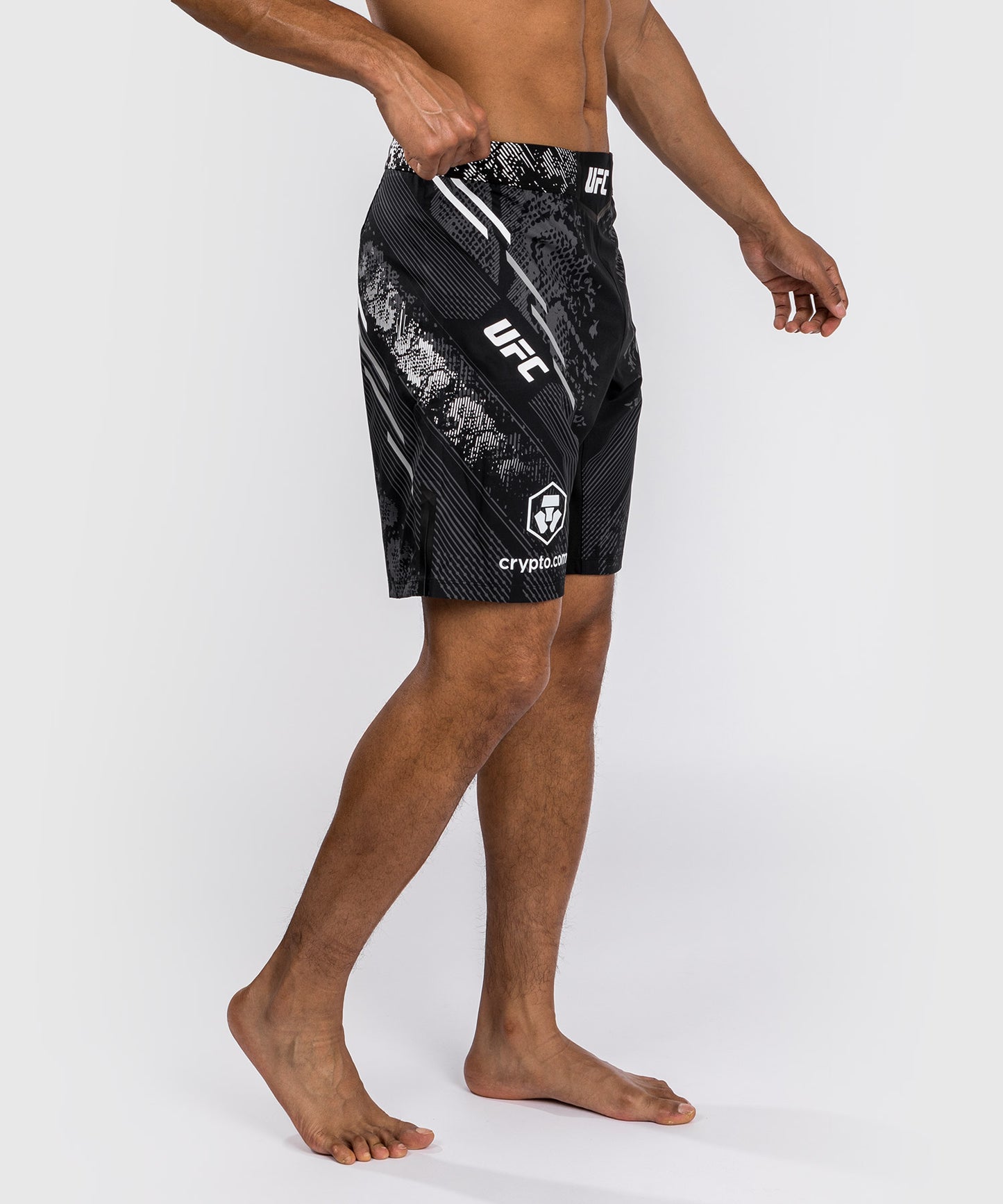 UFC Adrenaline by Venum Personalized Authentic Fight Night Men's Fight Short - Long Fit - Black