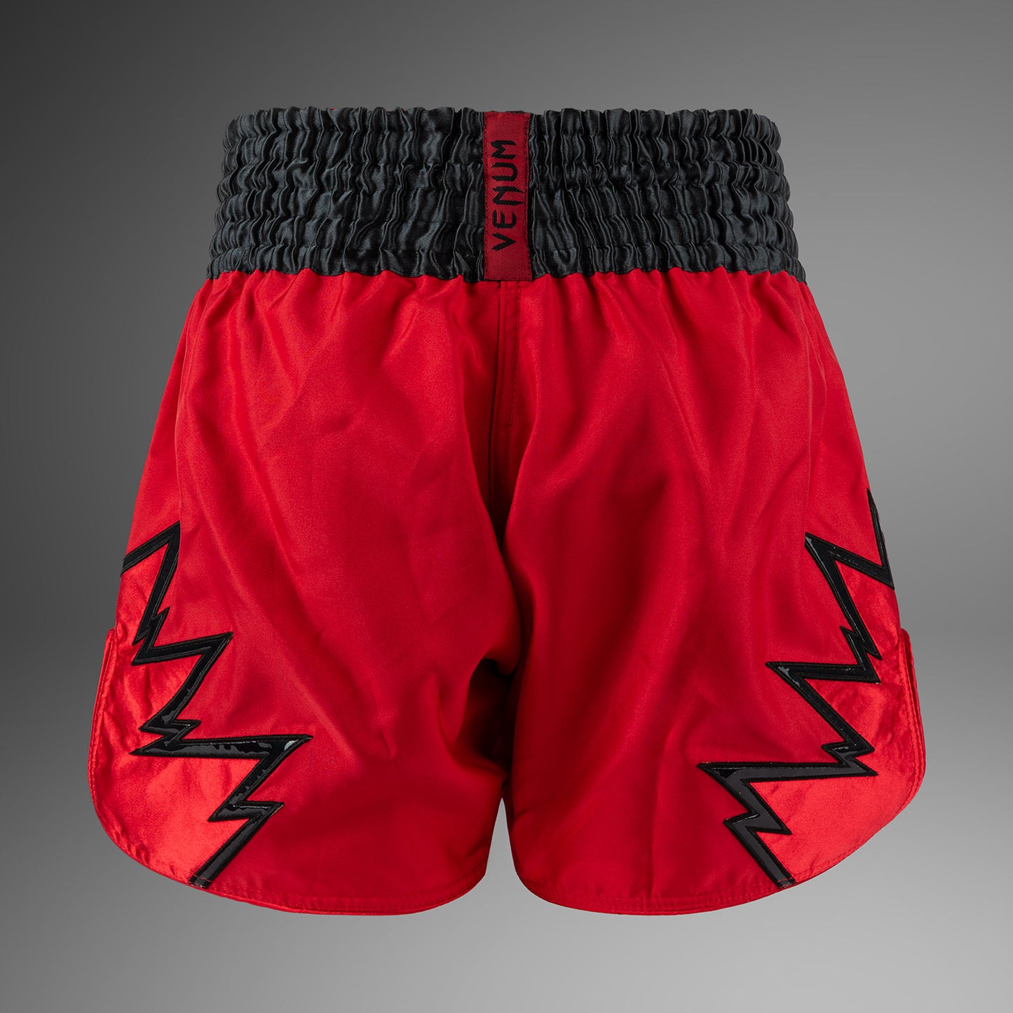 Venum Inferno Muay Thai Shorts - Red/Charcol Grey/Black