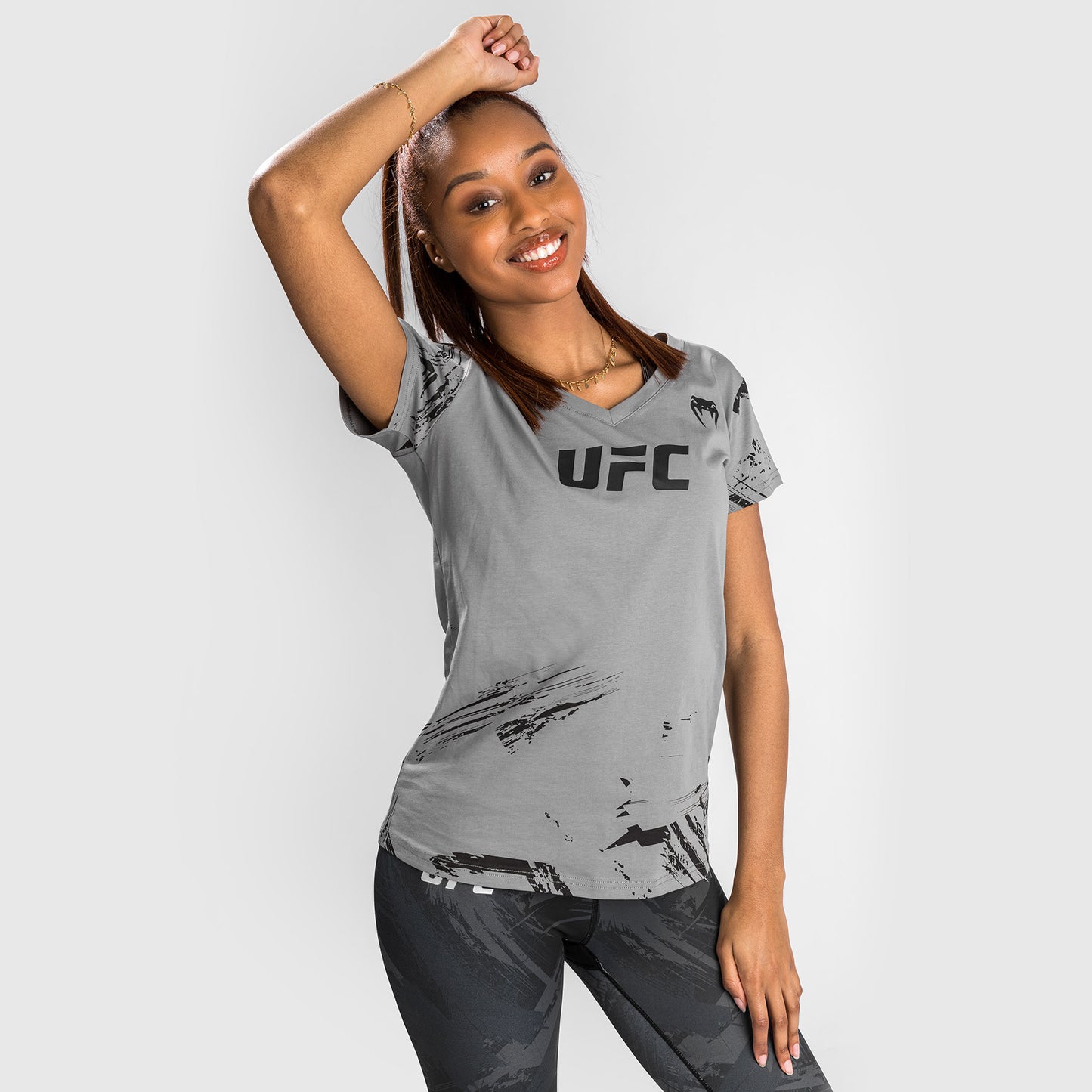 UFC Venum Authentic Fight Week Women’s 2.0 Short Sleeve T-Shirt - Grey