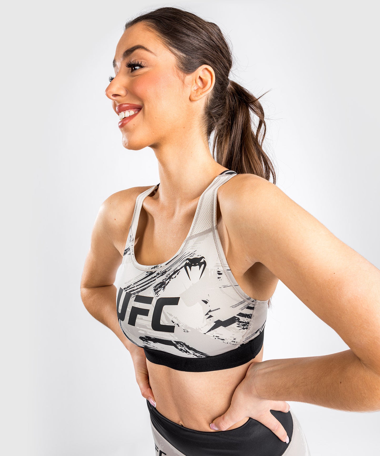 UFC Venum Authentic Fight Week Women’s 2.0 Sport Bra - Sand/Black