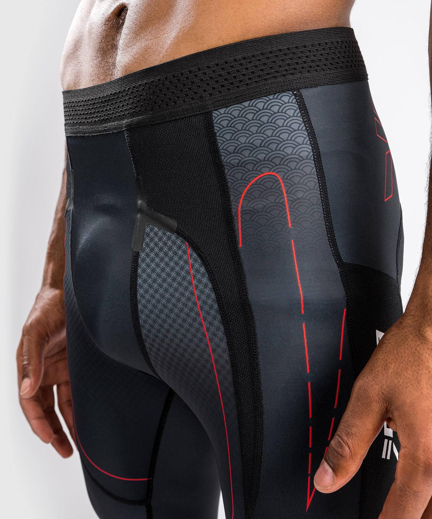 Venum Okinawa 3.0 Compression Tights   - Black/Red