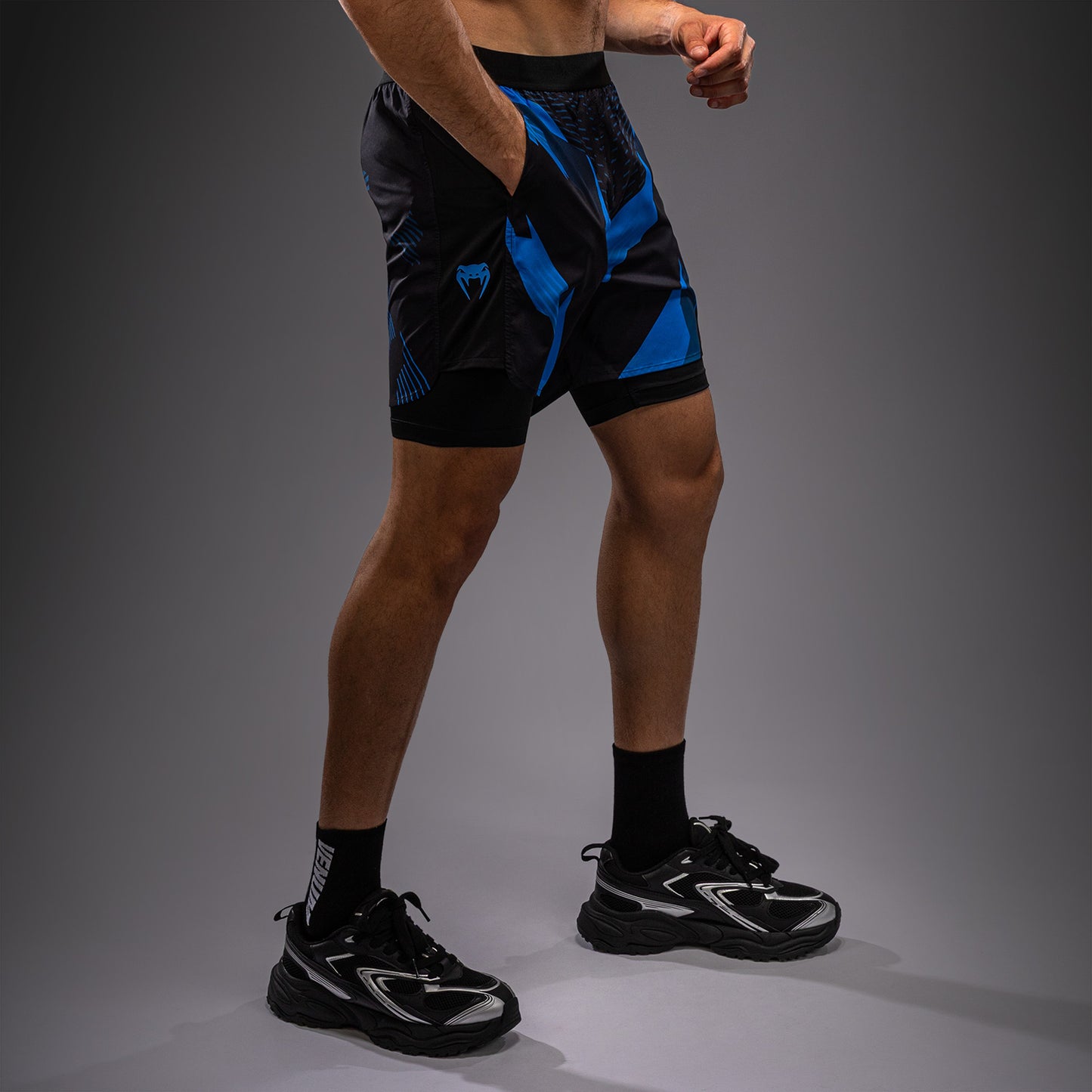 Venum No-Gi 6.0 Training Shorts - Black/Blue