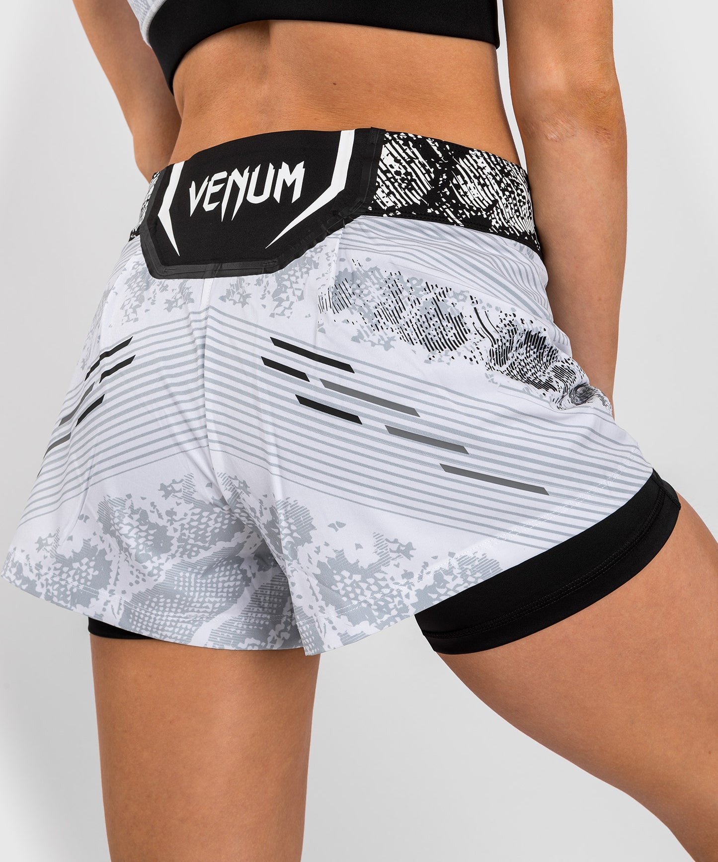 UFC Adrenaline by Venum Personalized Authentic Fight Night Women’s Fight Short – White