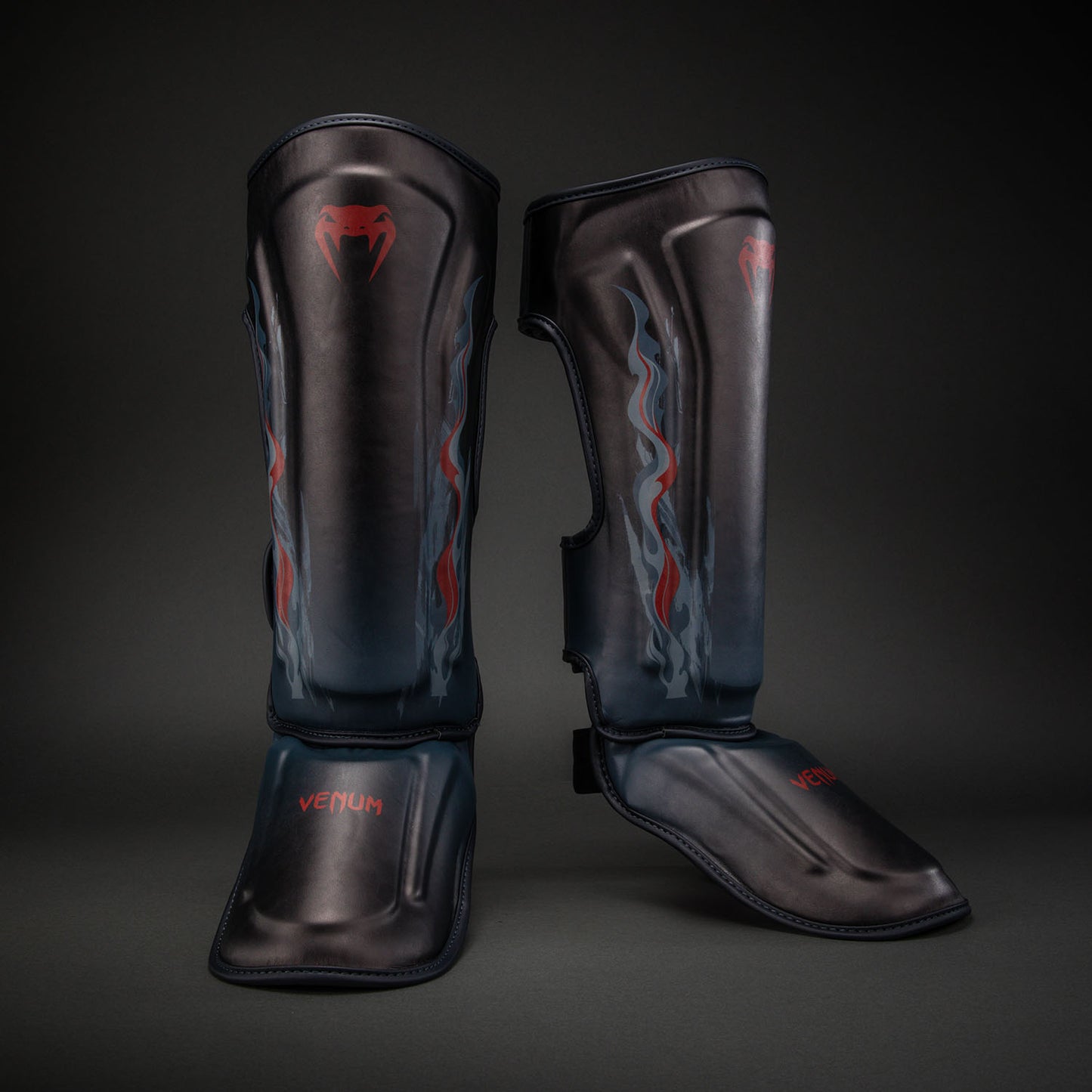 Venum Demon Shin Guards - Black/Grey