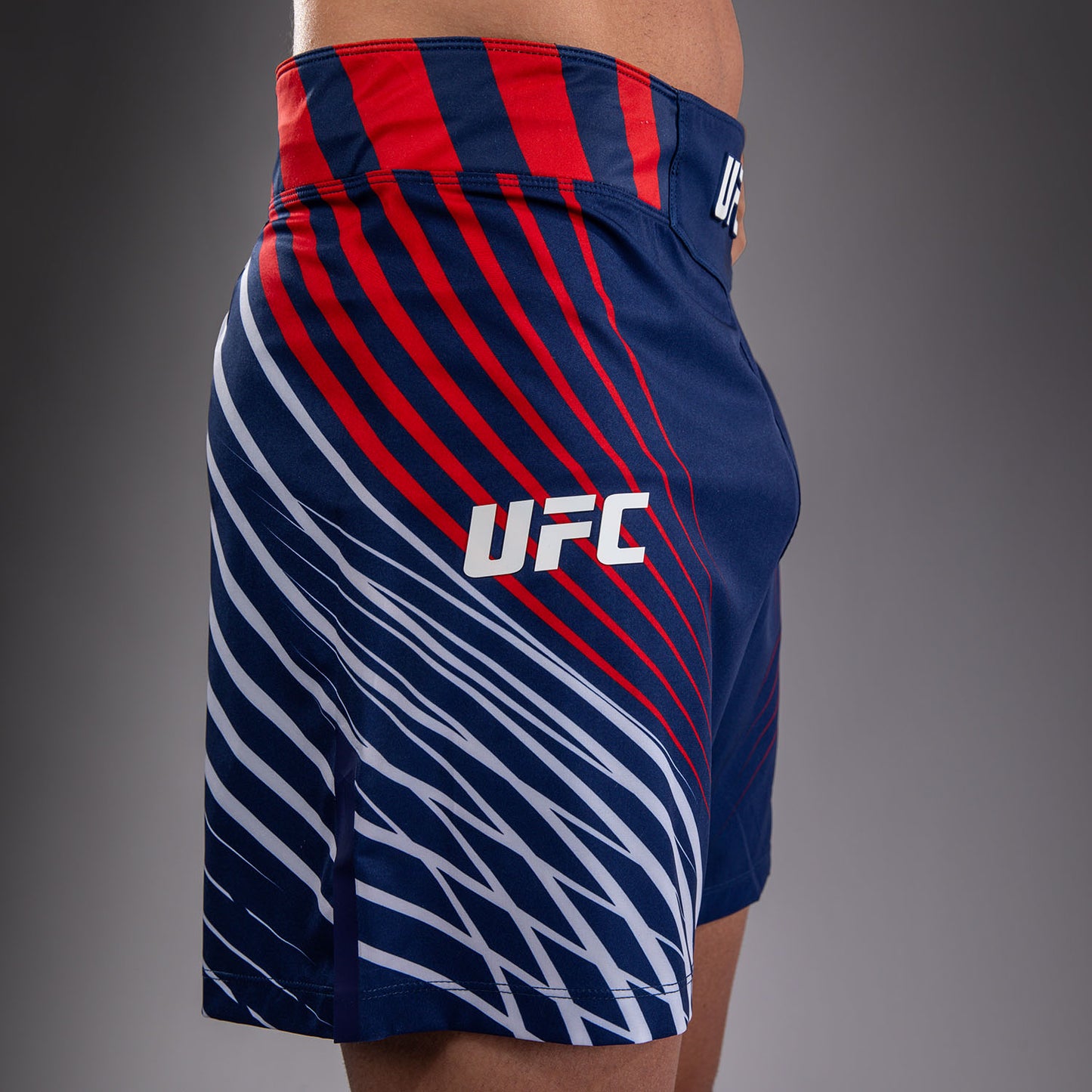 Men's Official UFC Freedom 250 by Venum Blue Authentic Fight Night Short Fit Fight Short
