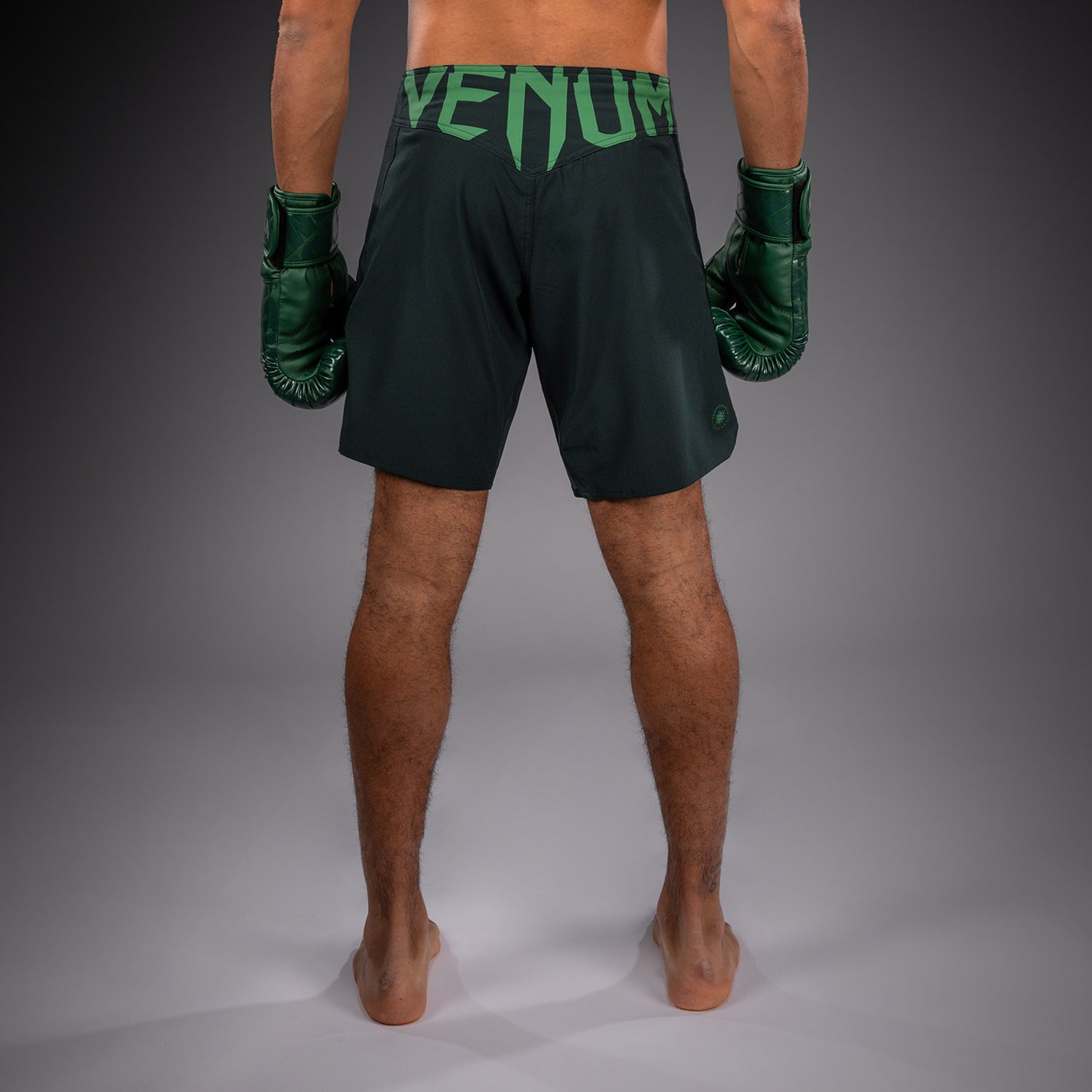 Venum Light 5.0 Fightshorts - Forest Green/Light Green