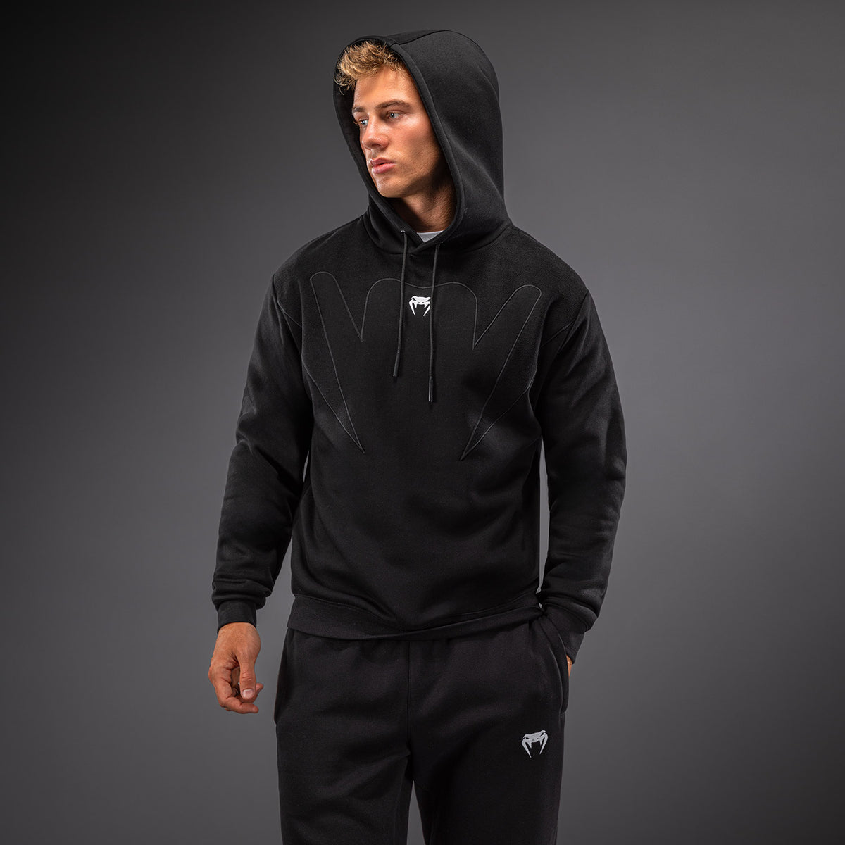 Venum Attack Fleece & Weave Hoodie - Black