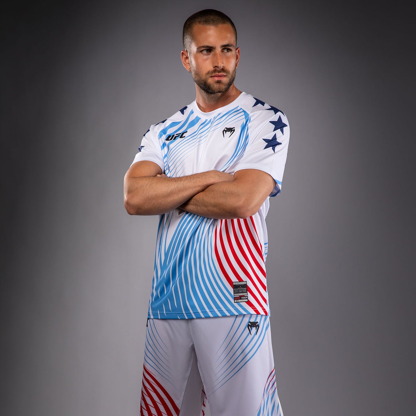 Men's Official UFC Freedom 250 by Venum White Personalized Authentic Fight Night Walkout Jersey