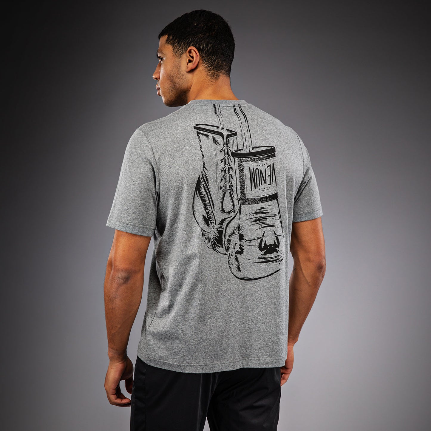 Venum Fight Icon Cotton T-Shirt - Light Heather Grey
