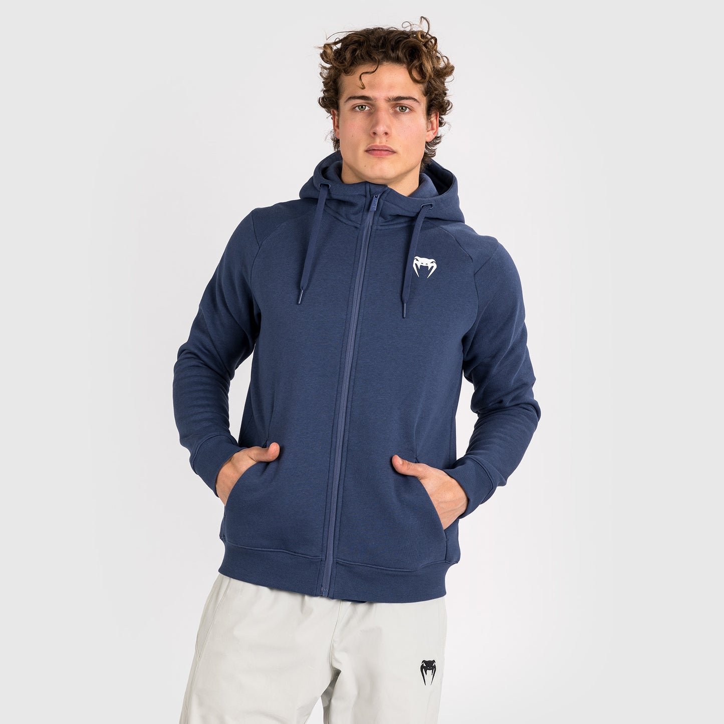 Venum Strikeland  Full Zip Hoodie - Navy Blue