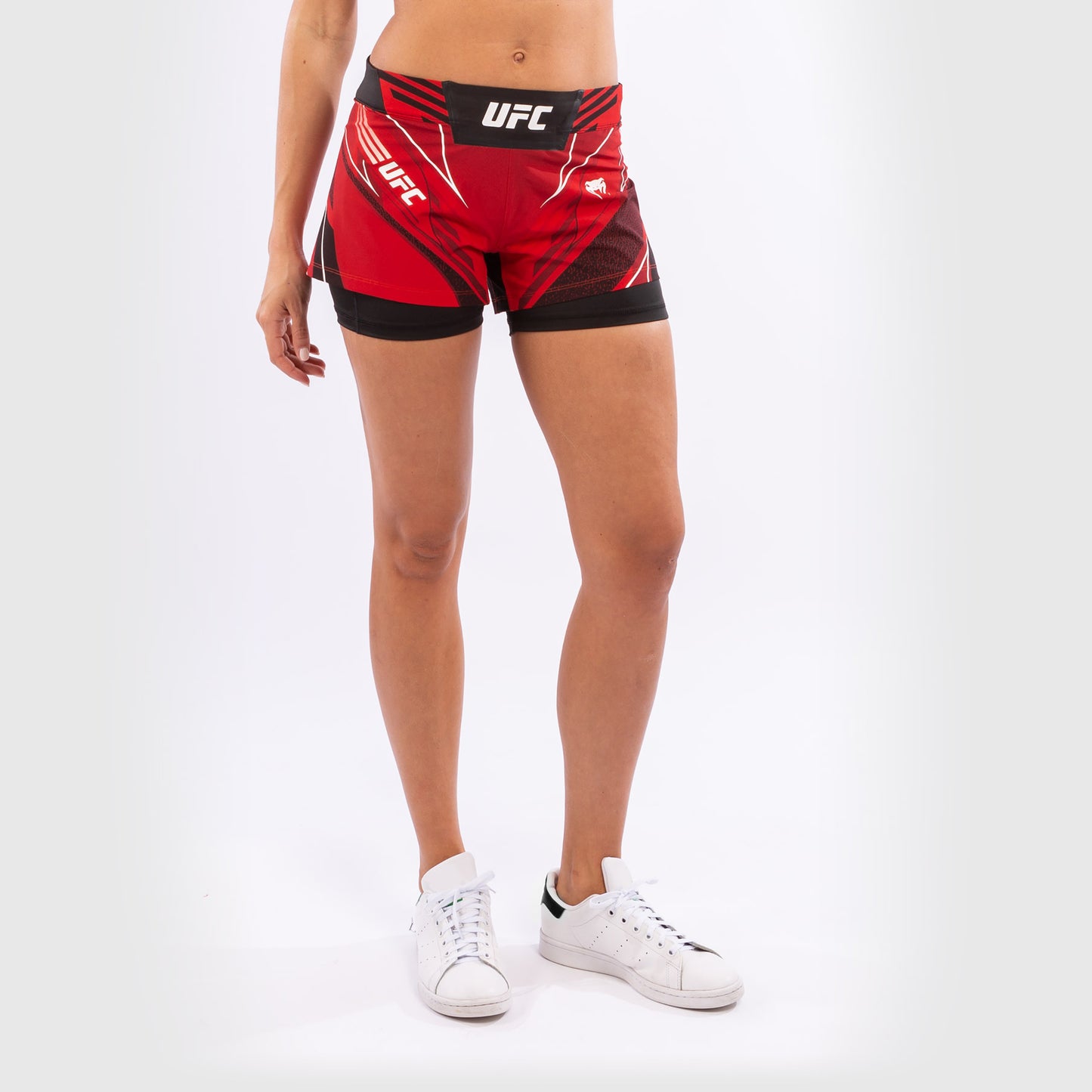 UFC Venum Authentic Fight Night Women's Shorts - Short Fit - Red