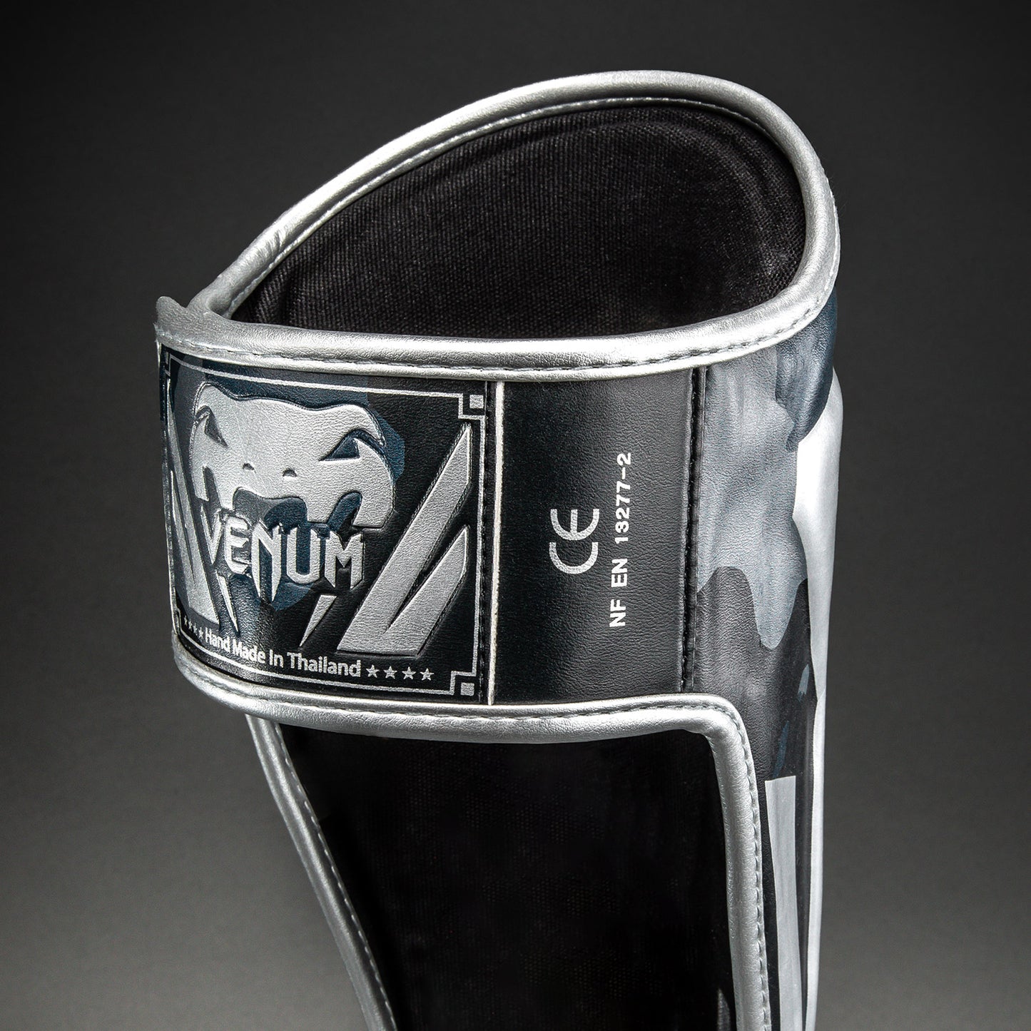 Venum Elite Camo Shin Guards - Dark Navy/Blue
