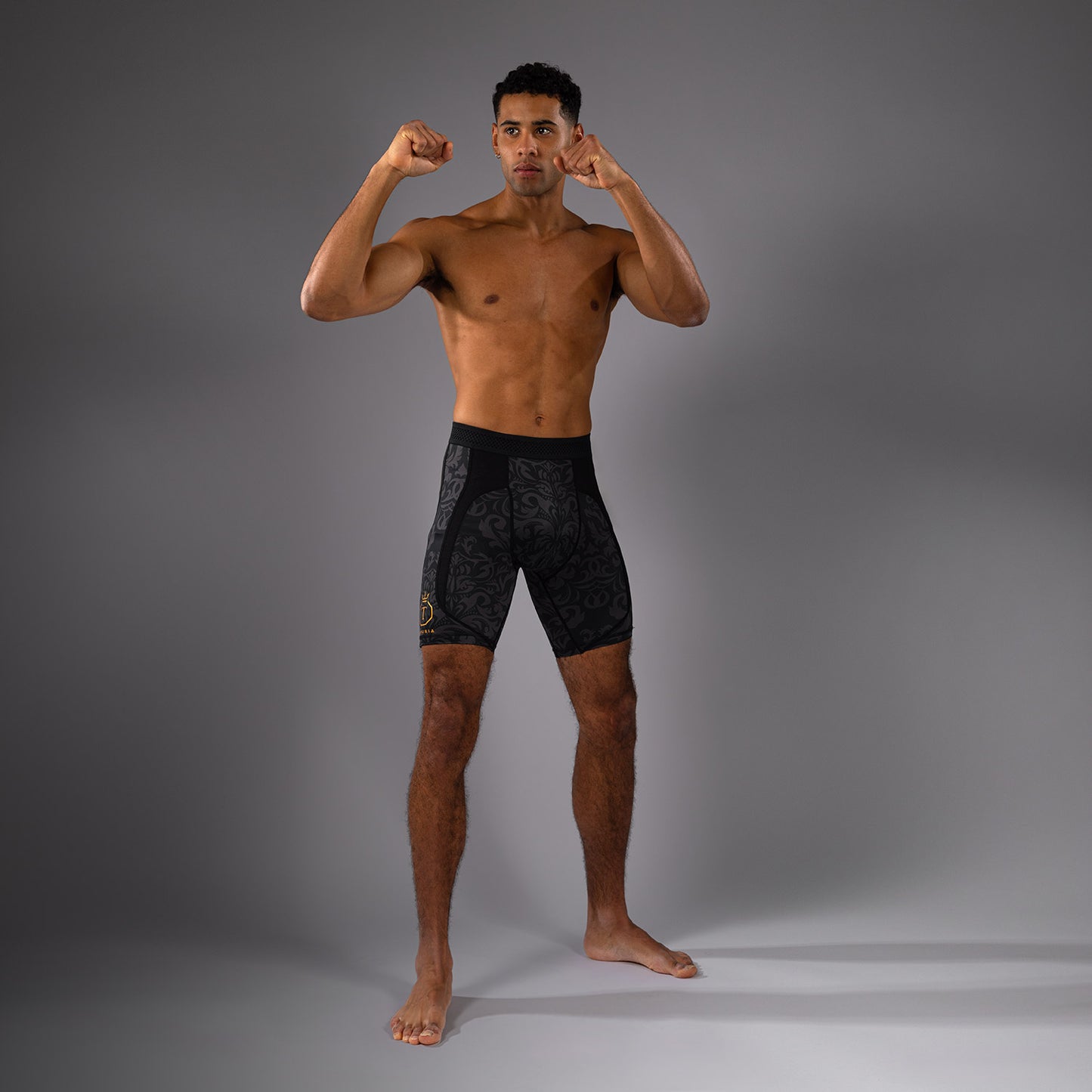 Venum x Topuria Unmatched Edition Vale Tudo Shorts - Black/Gold