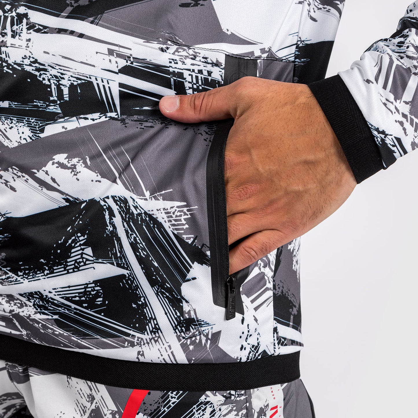 Venum Electron 3.0 Hoodie - Grey/Red
