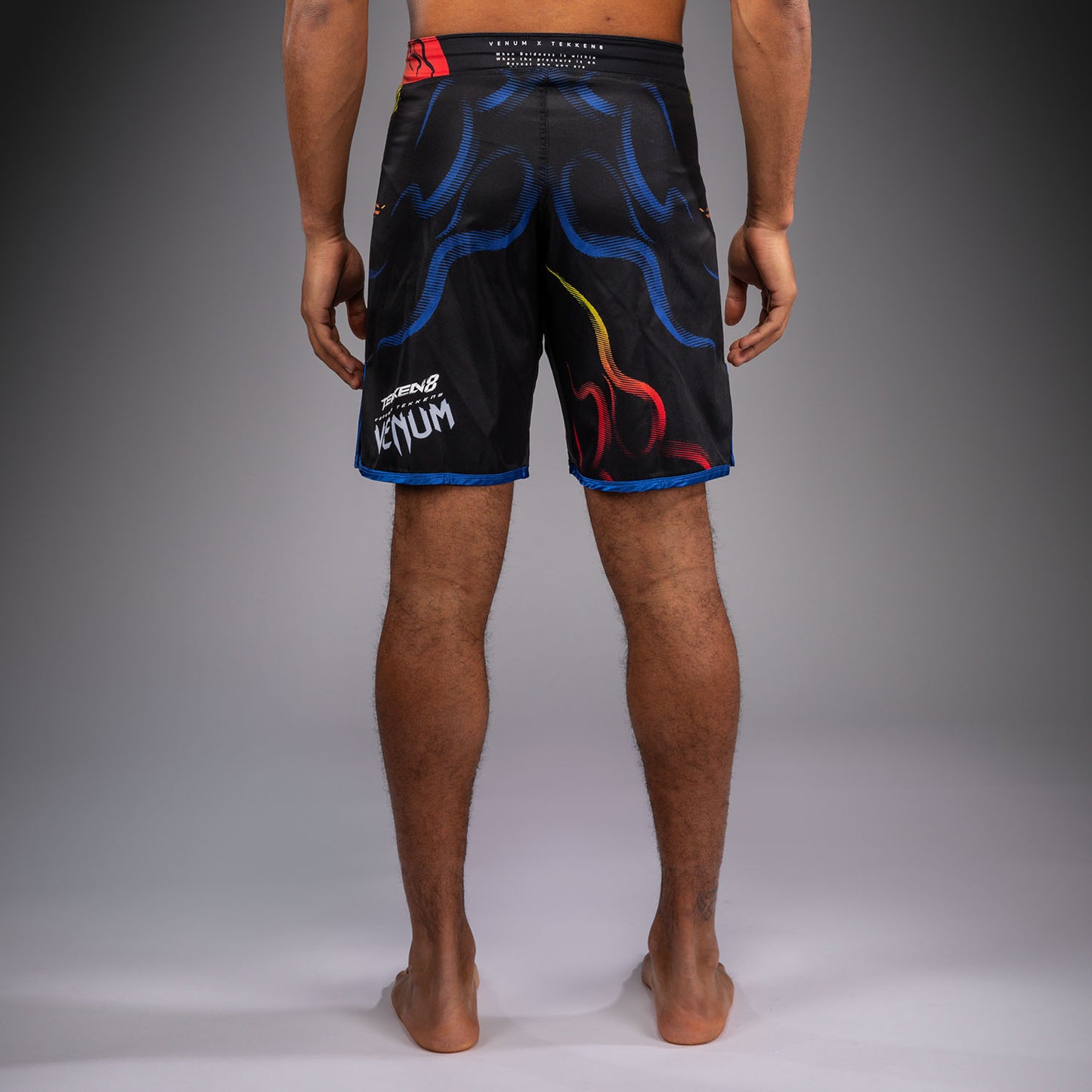 Venum x TEKKEN 8 Fight Shorts - Yoshimitsu - Black/Orange