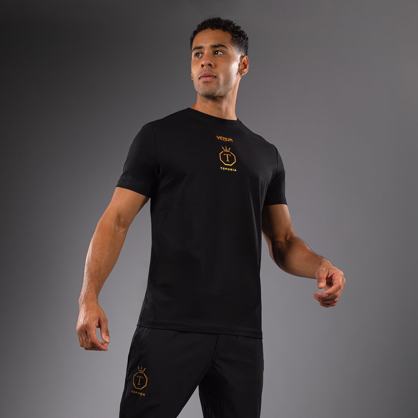 Venum x Topuria Unmatched Edition T-Shirt - Black/Gold