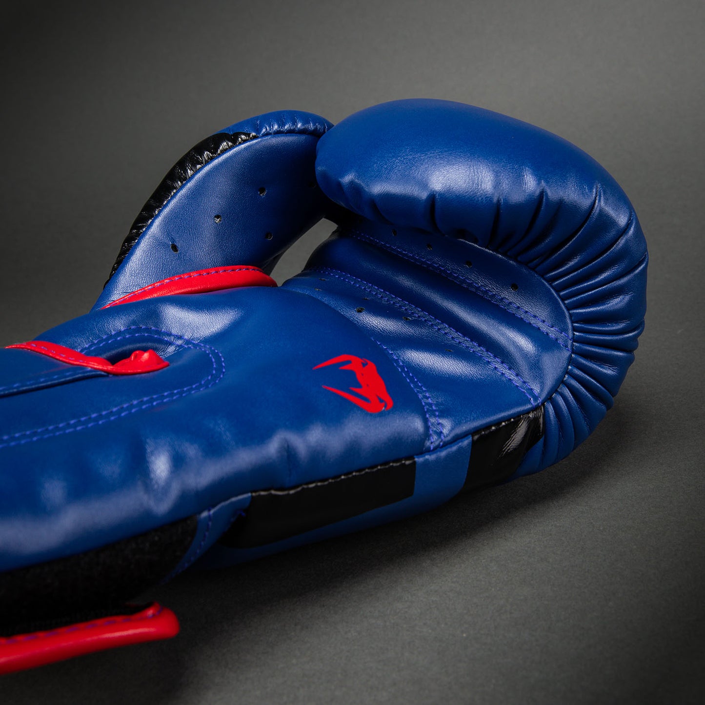 Venum Elite Boxing Gloves - Dark Blue/Red
