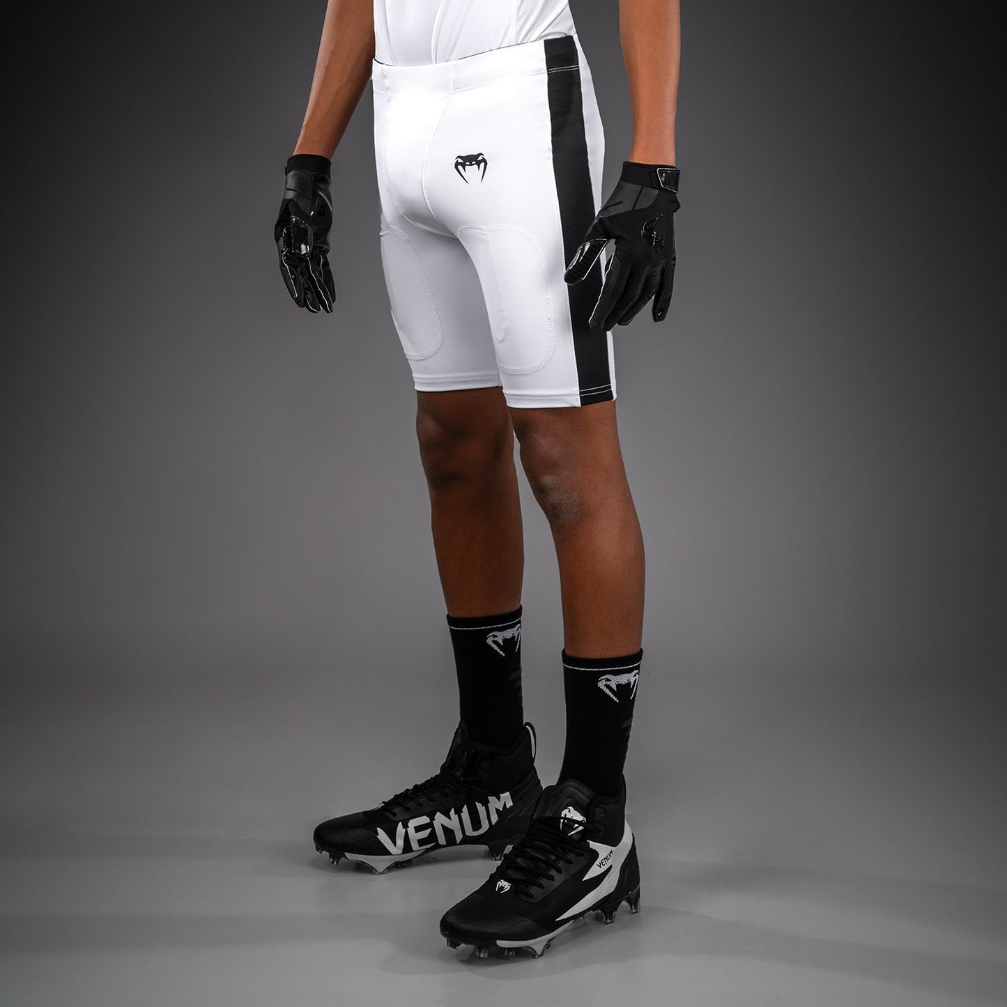 Venum Elite Kids Football Compression Shorts - White