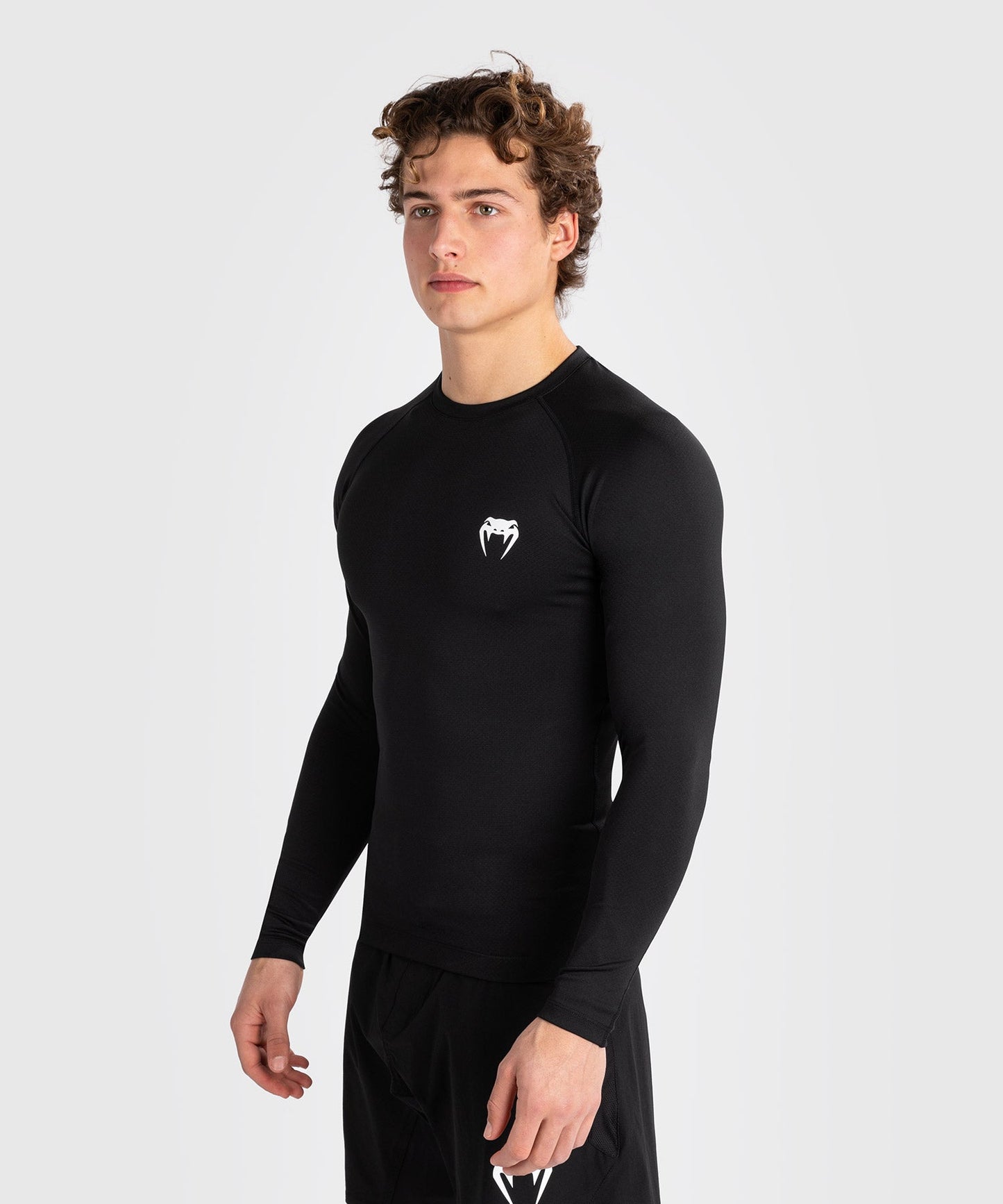 Venum Contender Men’s Long Sleeve Rashguard - Black/White