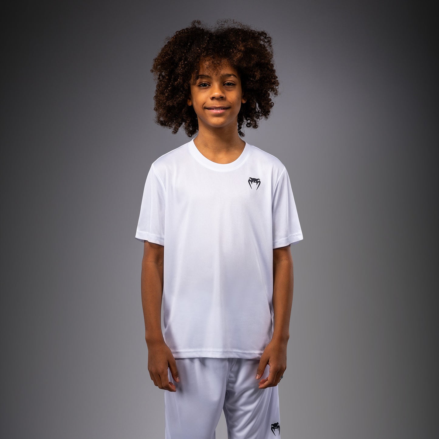 Venum Lineup Youth Performance Short Sleeve T-Shirt - White/Black