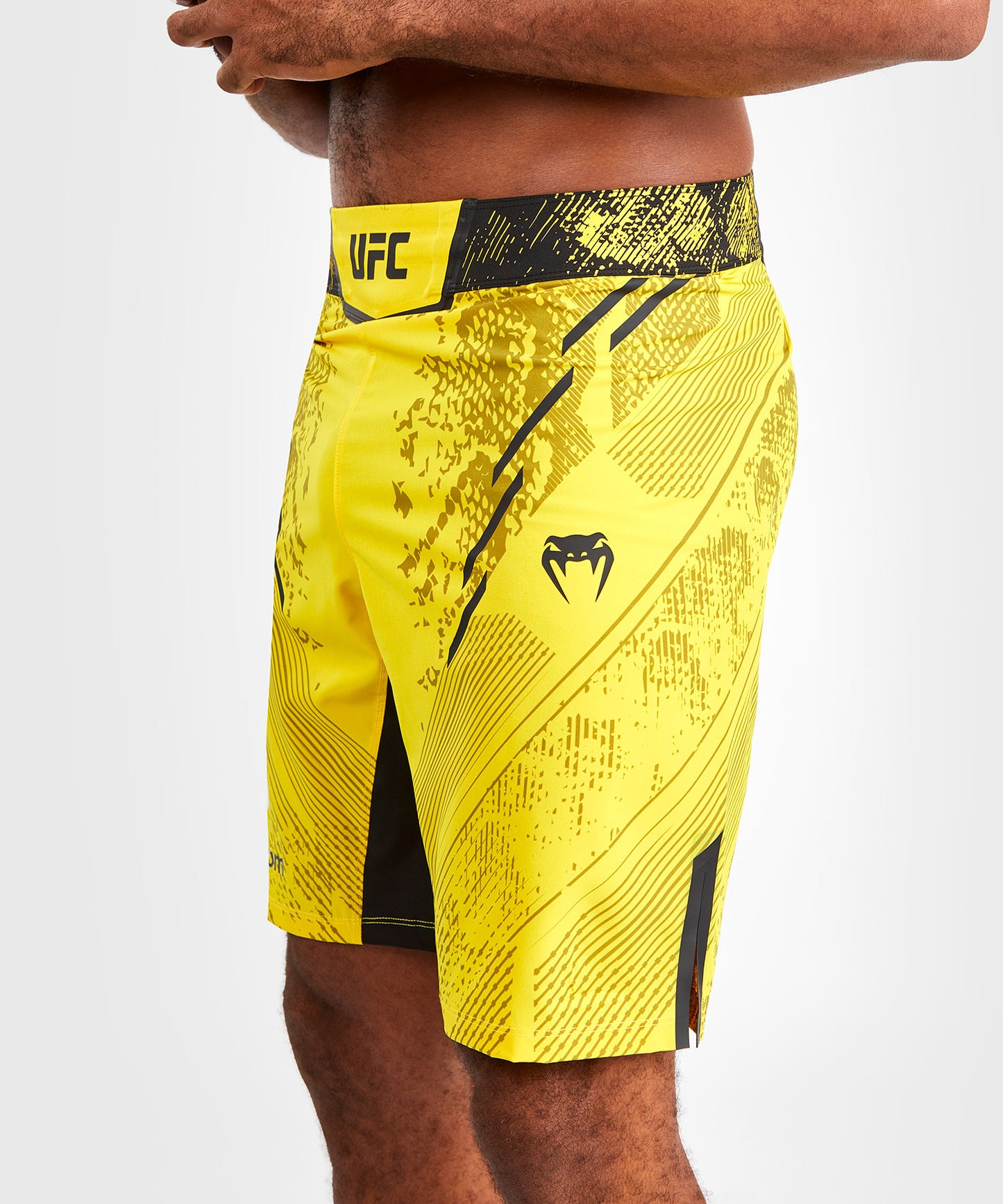 UFC Adrenaline by Venum Personalized Authentic Fight Night Men's Fight Short - Long Fit – Yellow