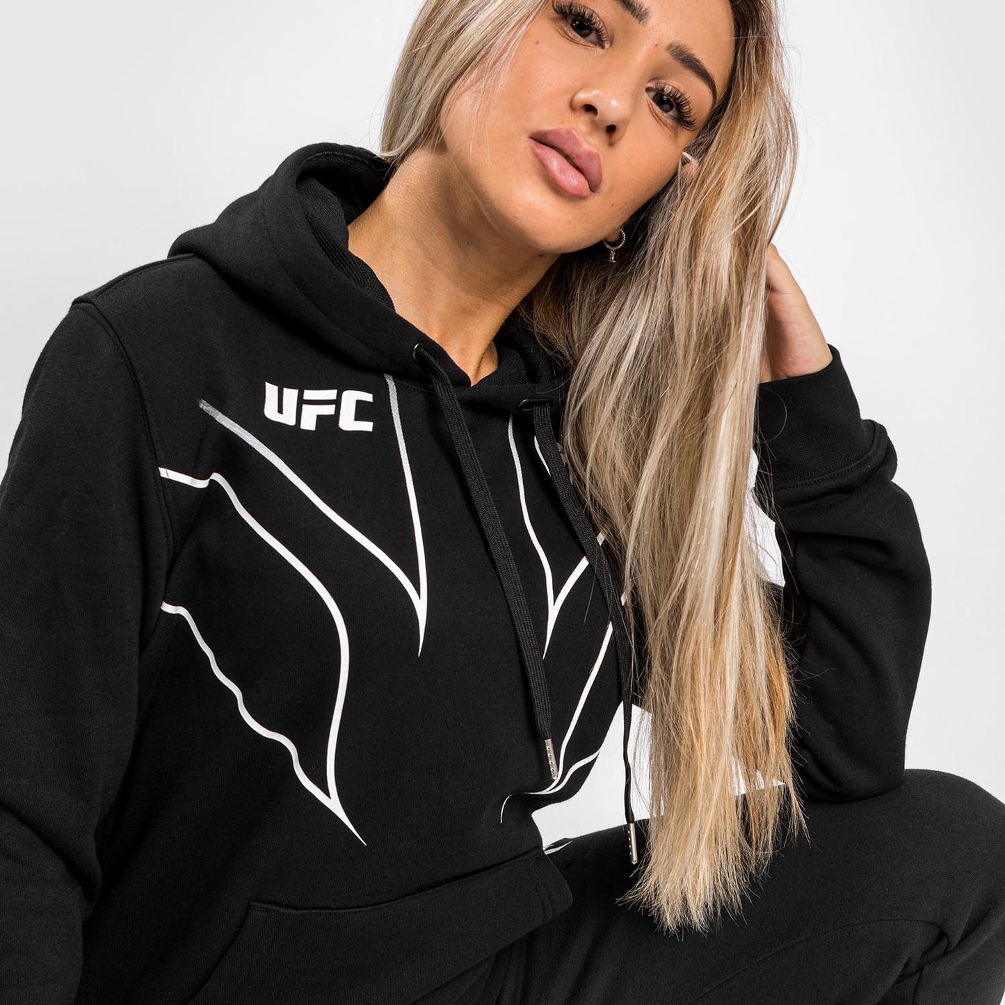 UFC Venum Fight Night 2.0 Replica Women's Hoodie - Black